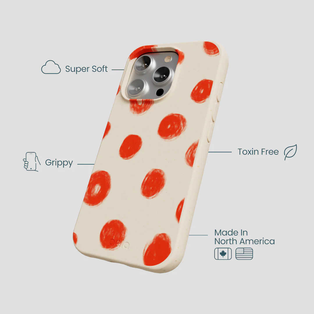 Seashell Cheery Dots iPhone 16 Pro Case - Image 4