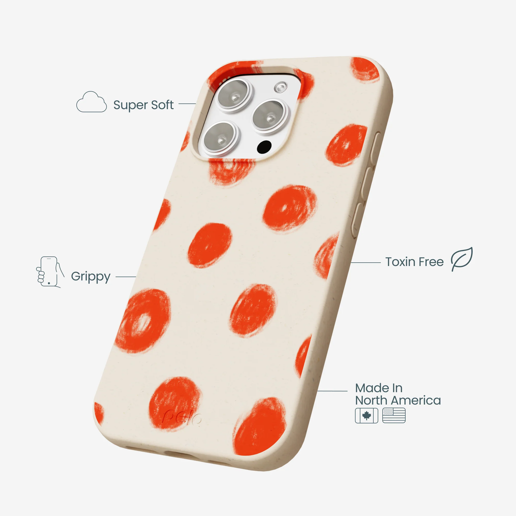 Seashell Cheery Dots iPhone 16 Pro Max Case - Image 4
