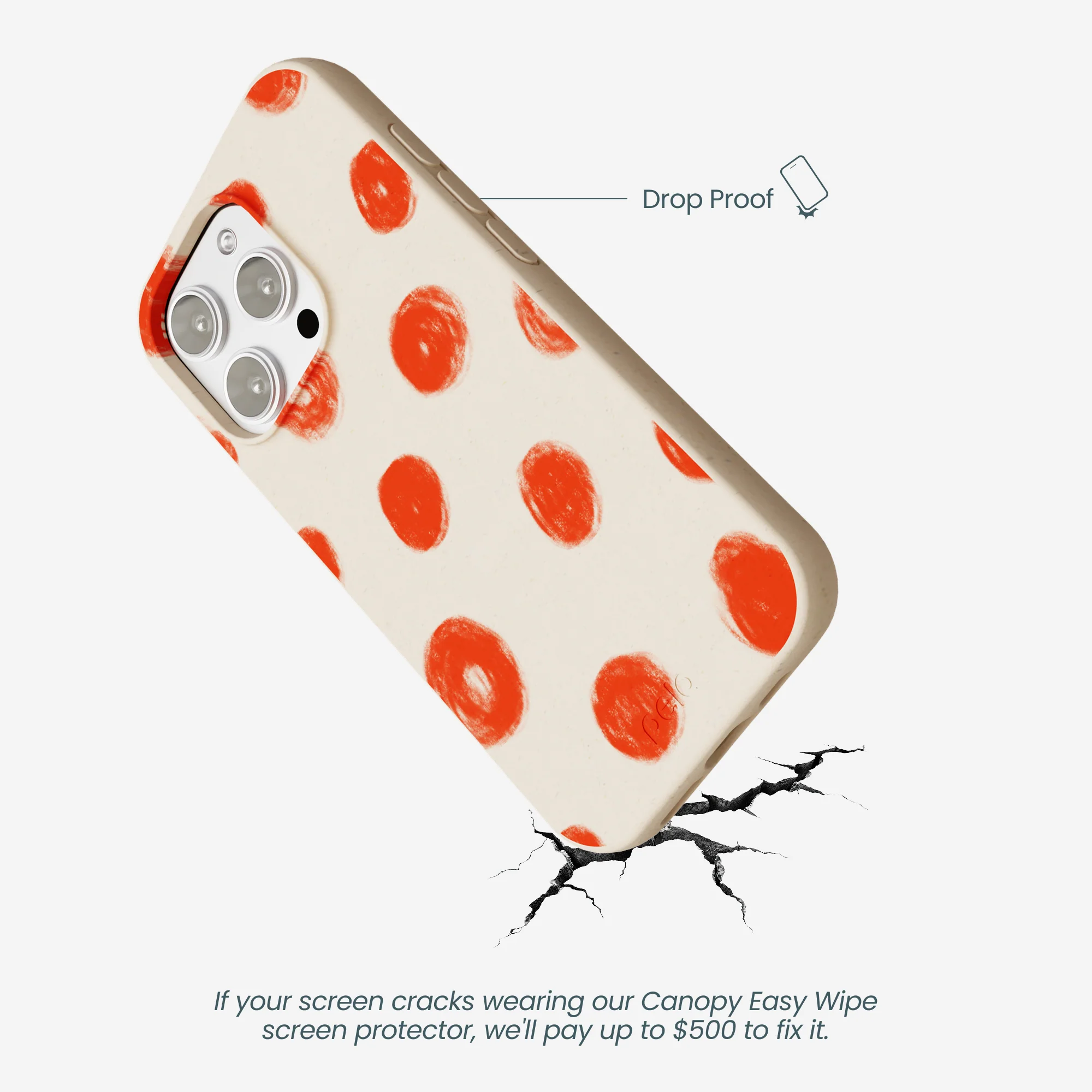 Seashell Cheery Dots iPhone 16 Pro Max Case - Image 5