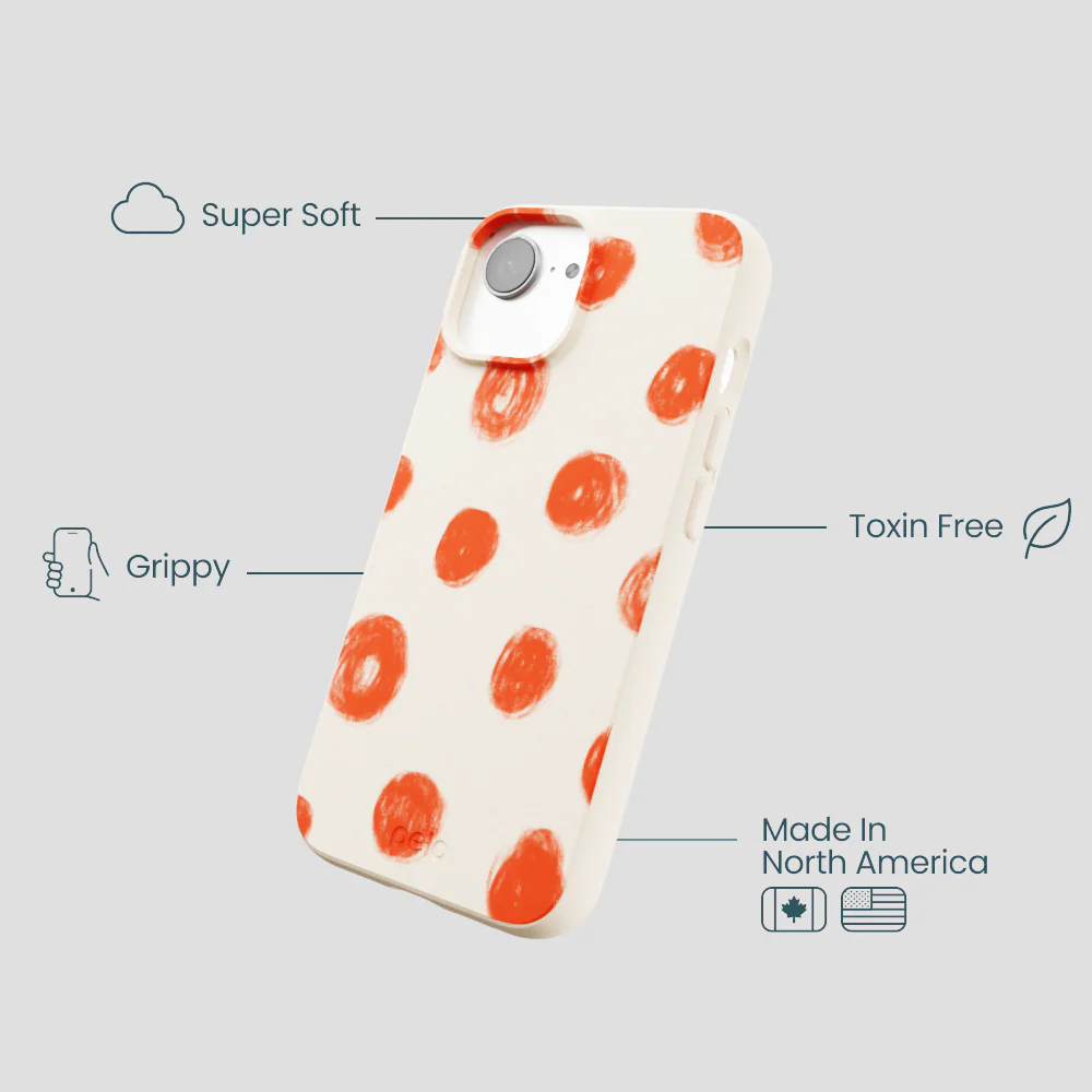 Seashell Cheery Dots iPhone 16e/17e Case - Image 4
