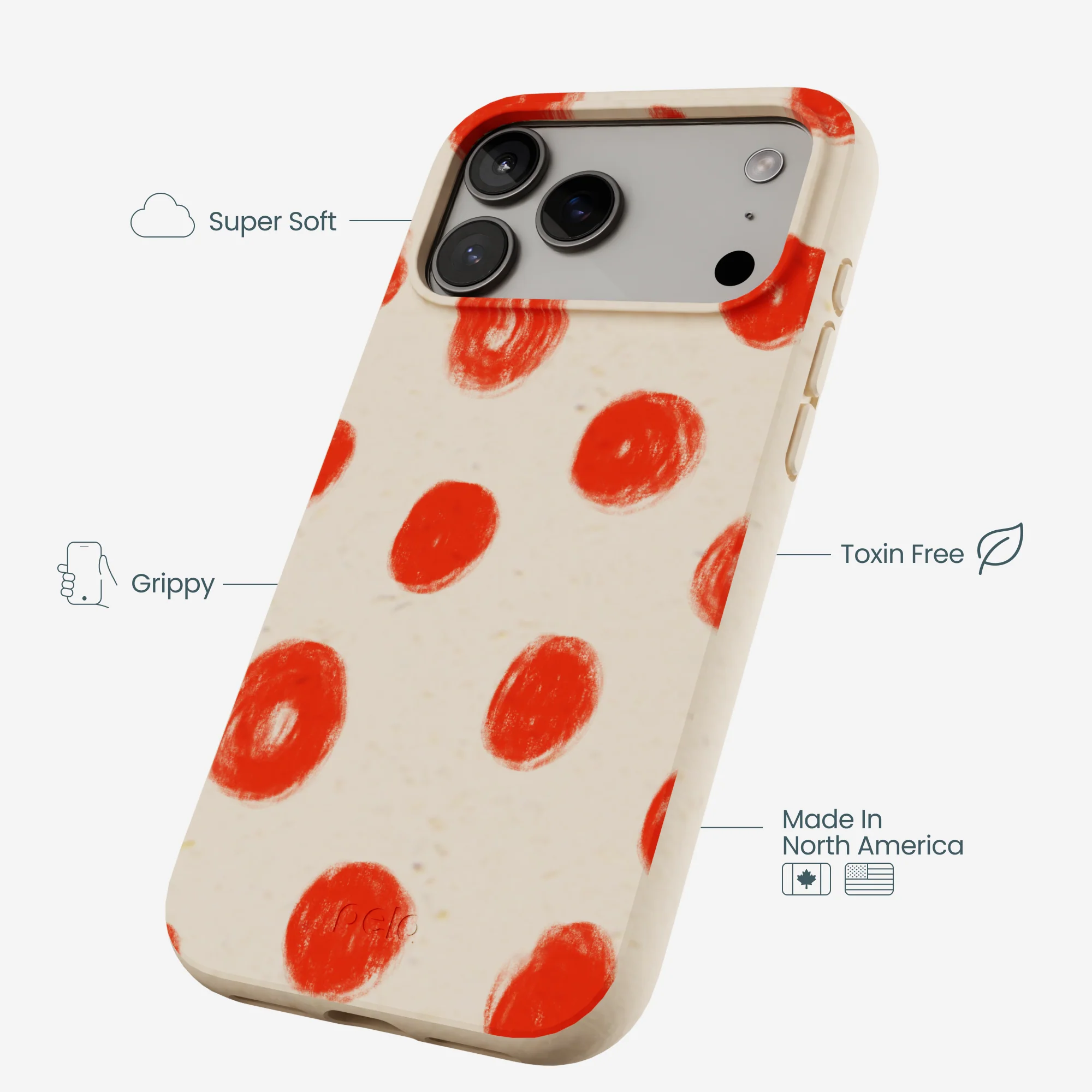 Seashell Cheery Dots iPhone 17 Pro Max Case - Image 4