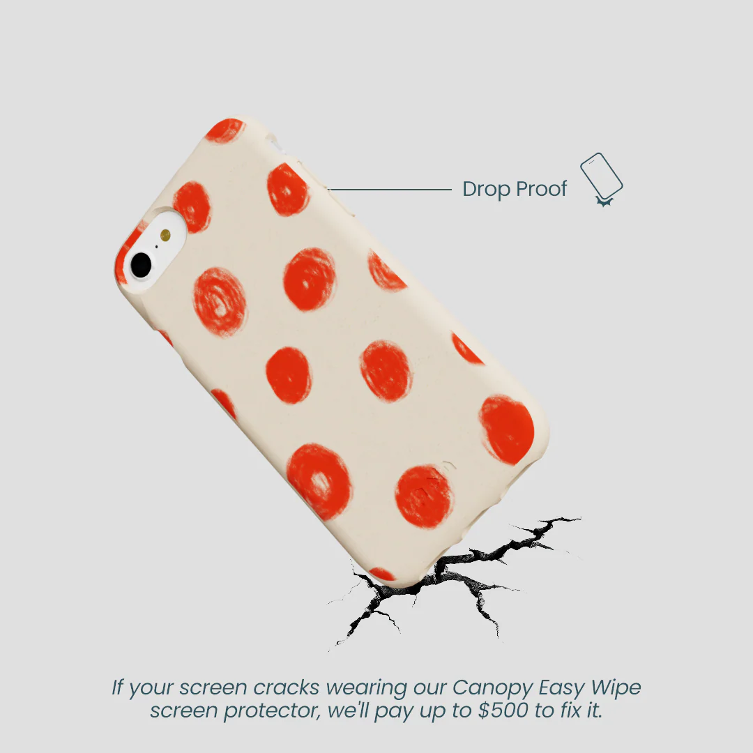 Seashell Cheery Dots iPhone 6/6s/7/8/SE Case - Image 5