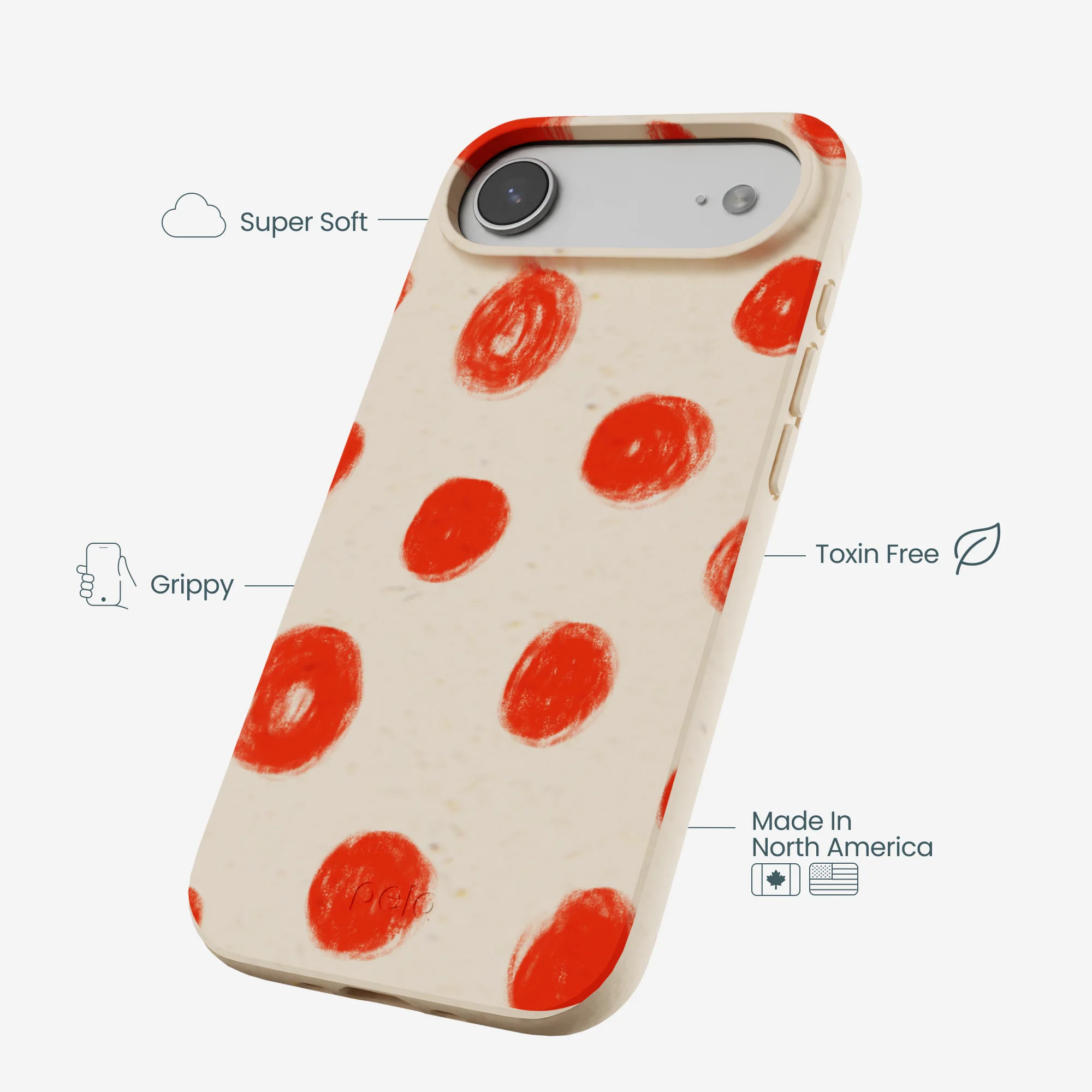 Seashell Cheery Dots iPhone Air Case - Image 4