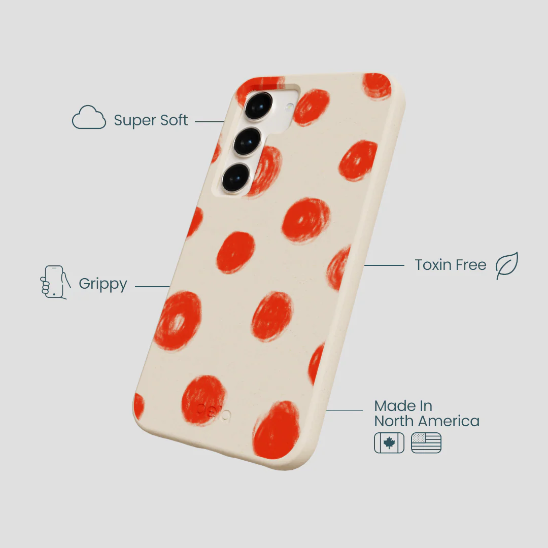 Seashell Cheery Dots Samsung Galaxy S23 Case - Image 4