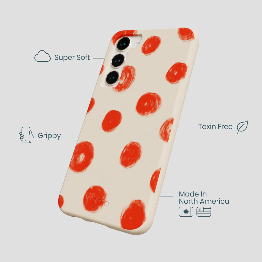 Seashell Cheery Dots Samsung Galaxy S23+(Plus) Case - Image 4