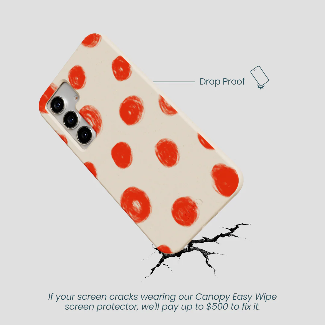 Seashell Cheery Dots Samsung Galaxy S25 Case - Image 5