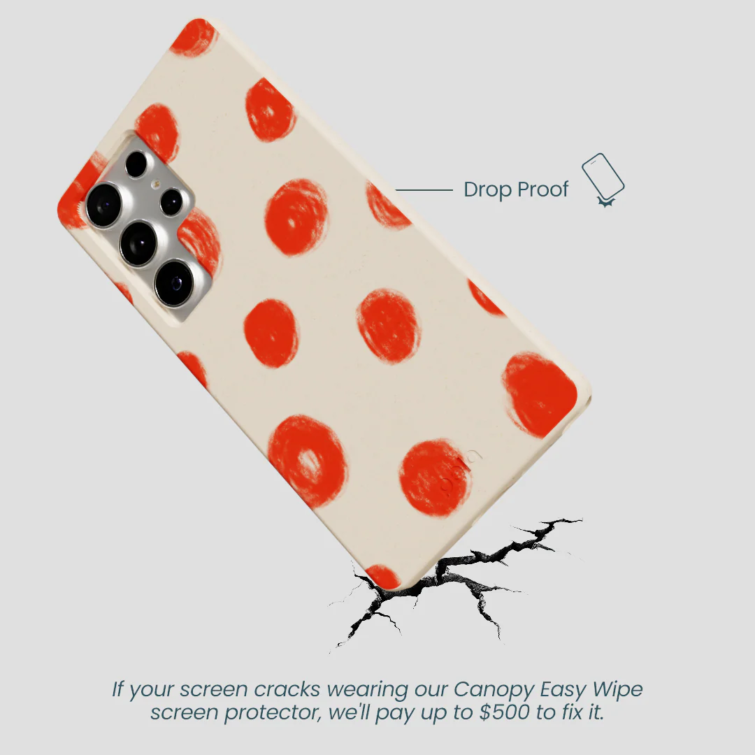 Seashell Cheery Dots Samsung Galaxy S25 Ultra Case - Image 5