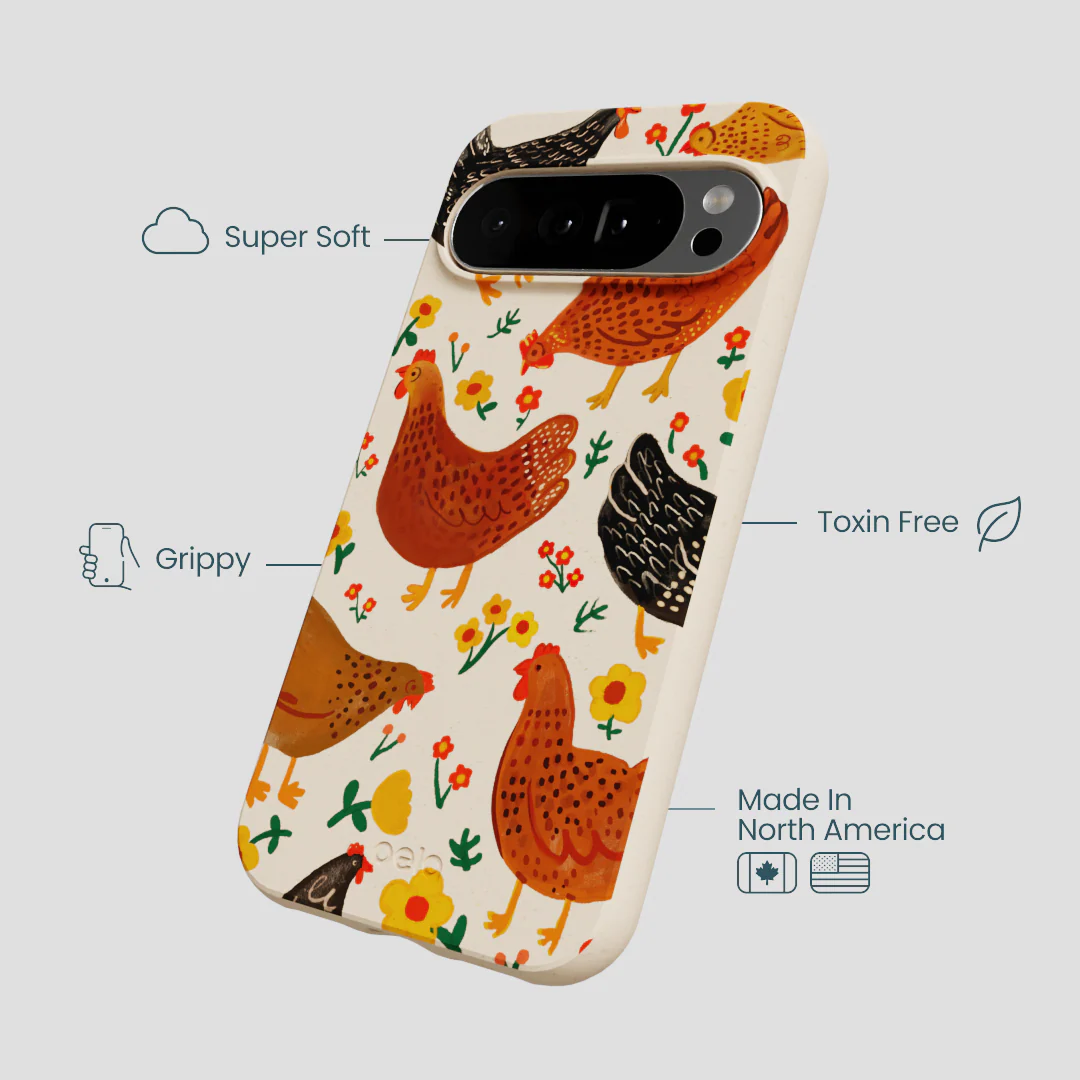 Seashell Chicken Garden Google Pixel 10 Pro XL Case - Image 3