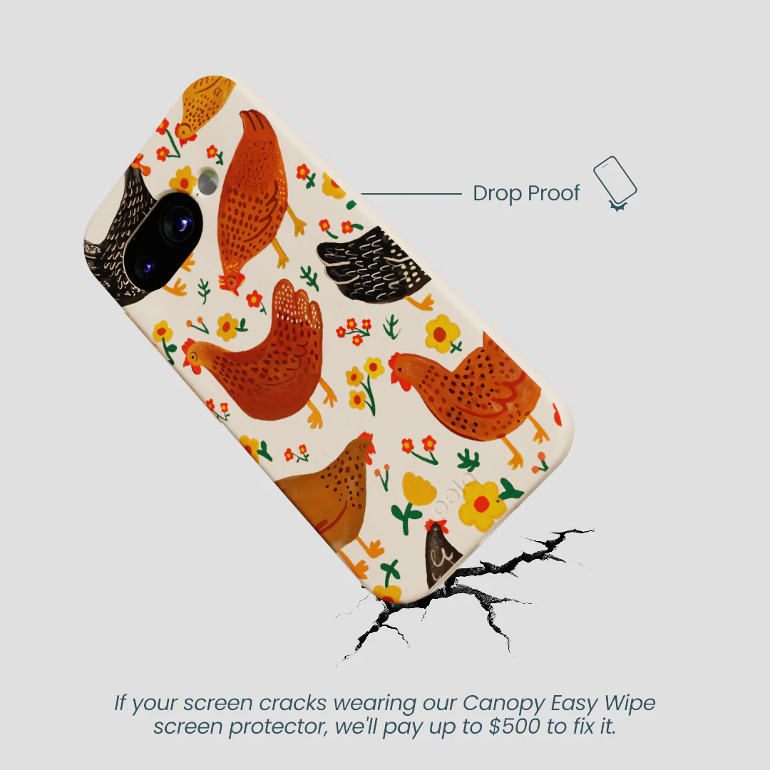 Seashell Chicken Garden Google Pixel 9a Case - Image 4
