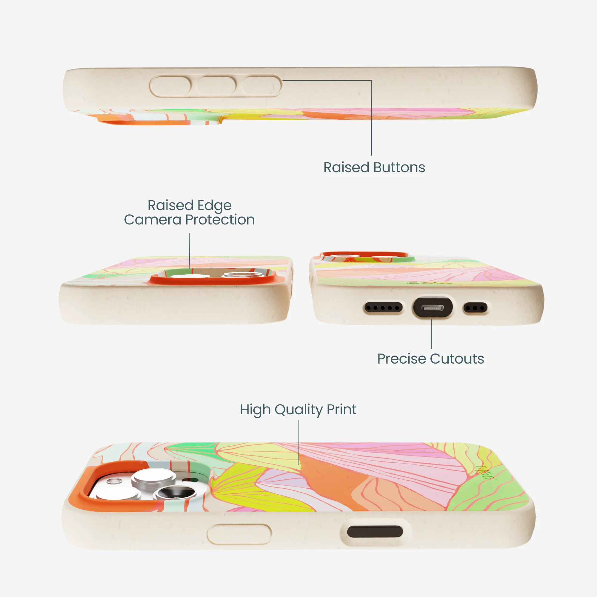 Seashell Chromatic Peaks iPhone 16 Pro Max Case - Image 3