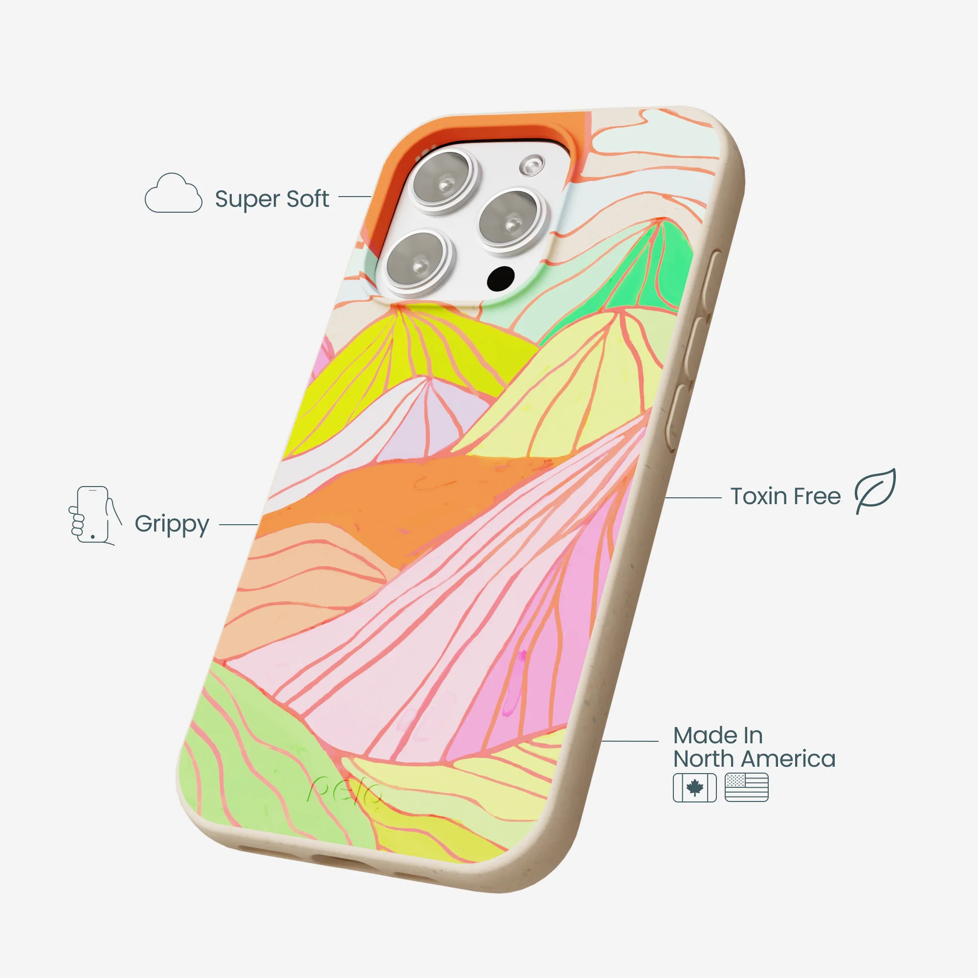 Seashell Chromatic Peaks iPhone 16 Pro Max Case - Image 4