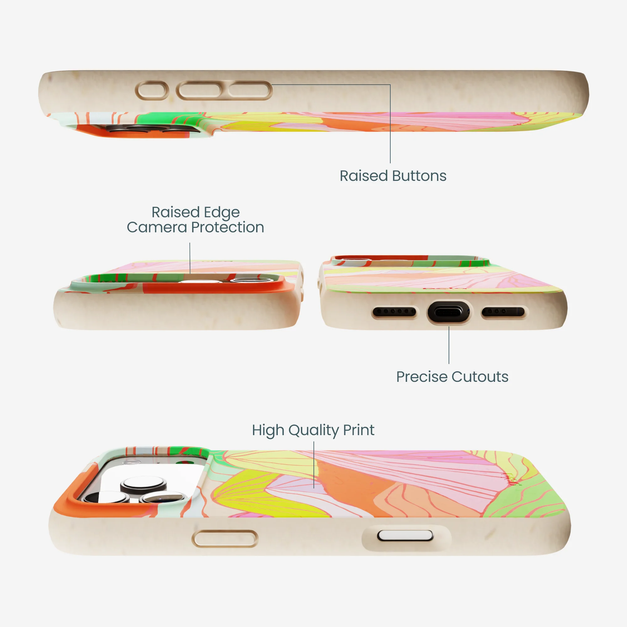 Seashell Chromatic Peaks iPhone 17 Pro Max Case - Image 3
