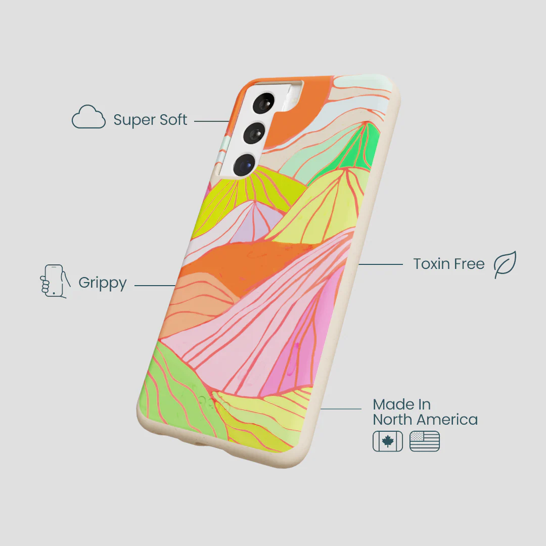 Seashell Chromatic Peaks Samsung Galaxy S22 Case - Image 4