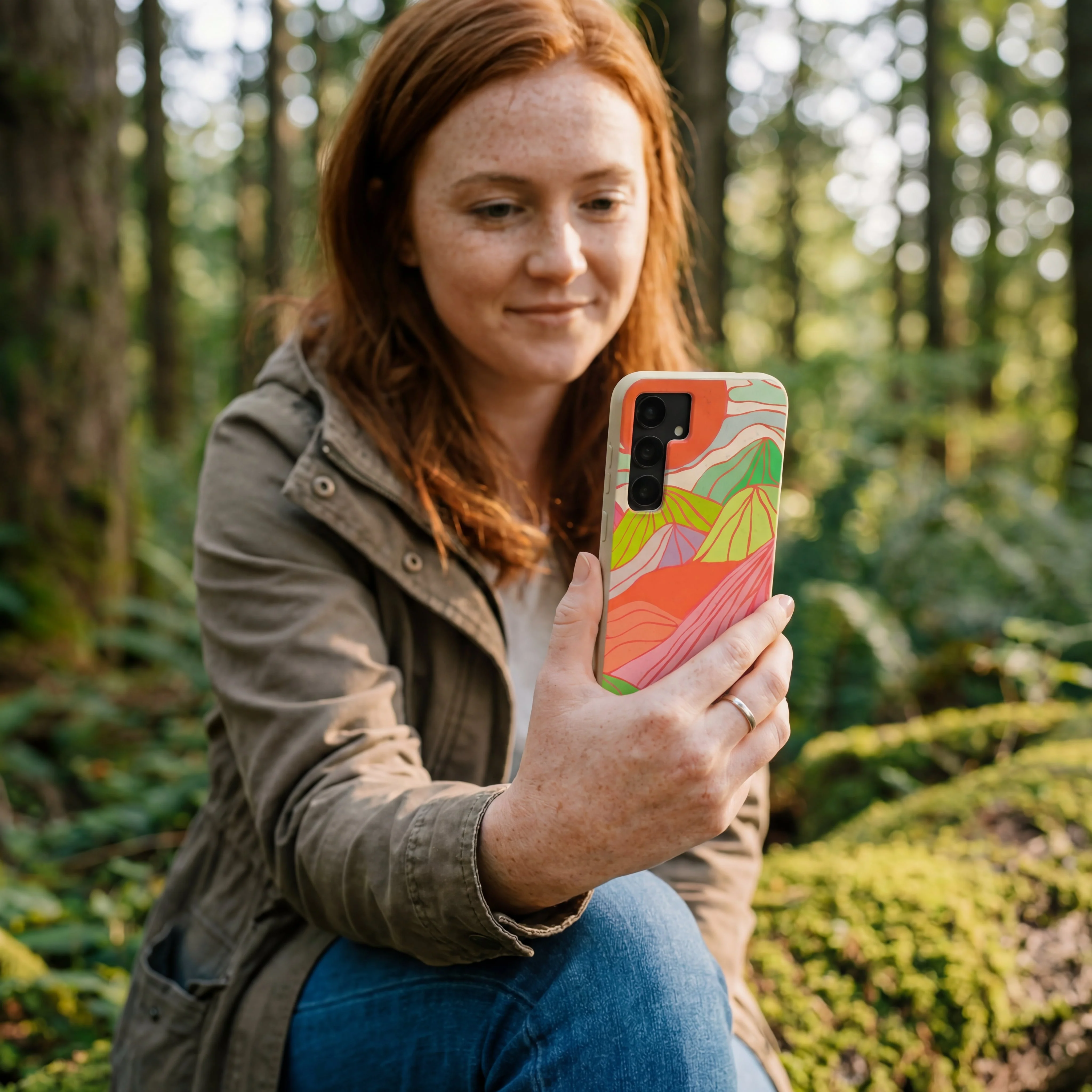 Seashell Chromatic Peaks Samsung Galaxy S25 Case - Image 2