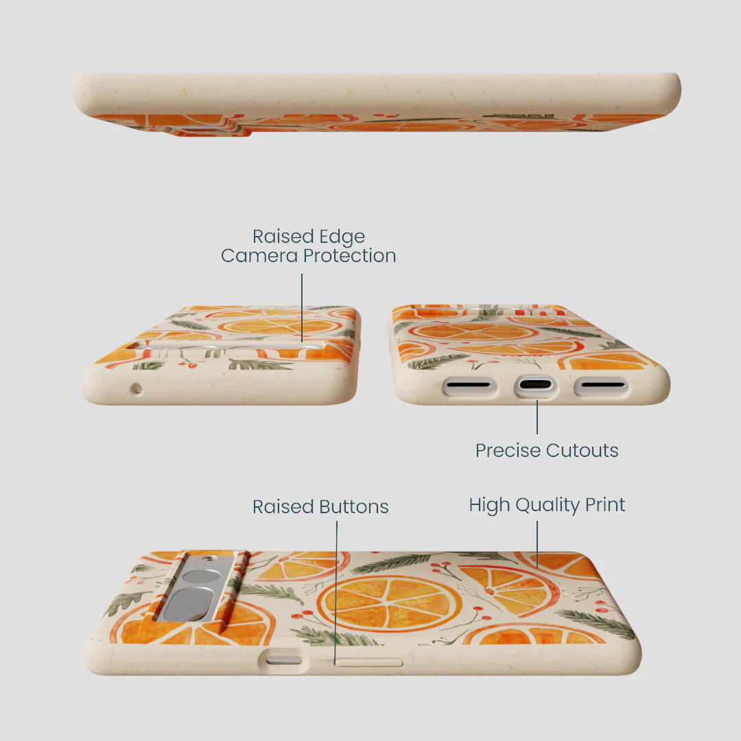Seashell Citrus Cheer Google Pixel 7 Pro Case - Image 3