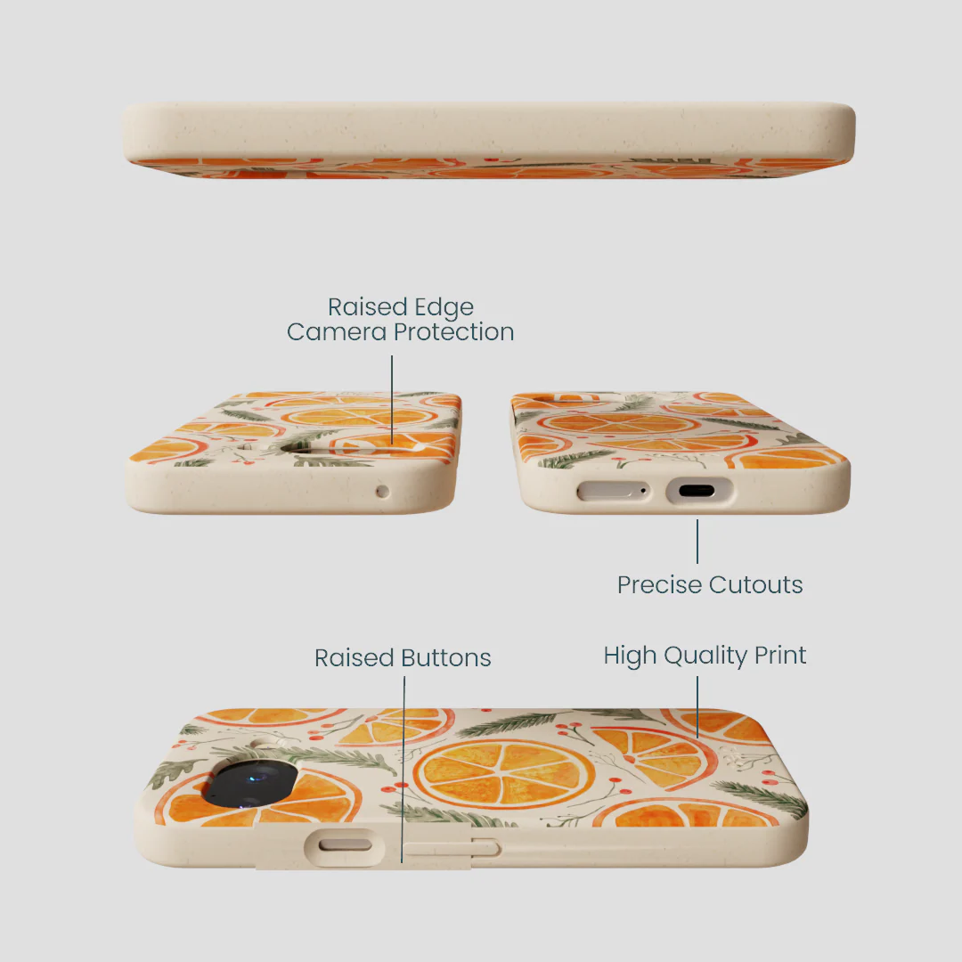Seashell Citrus Cheer Google Pixel 9a Case - Image 3