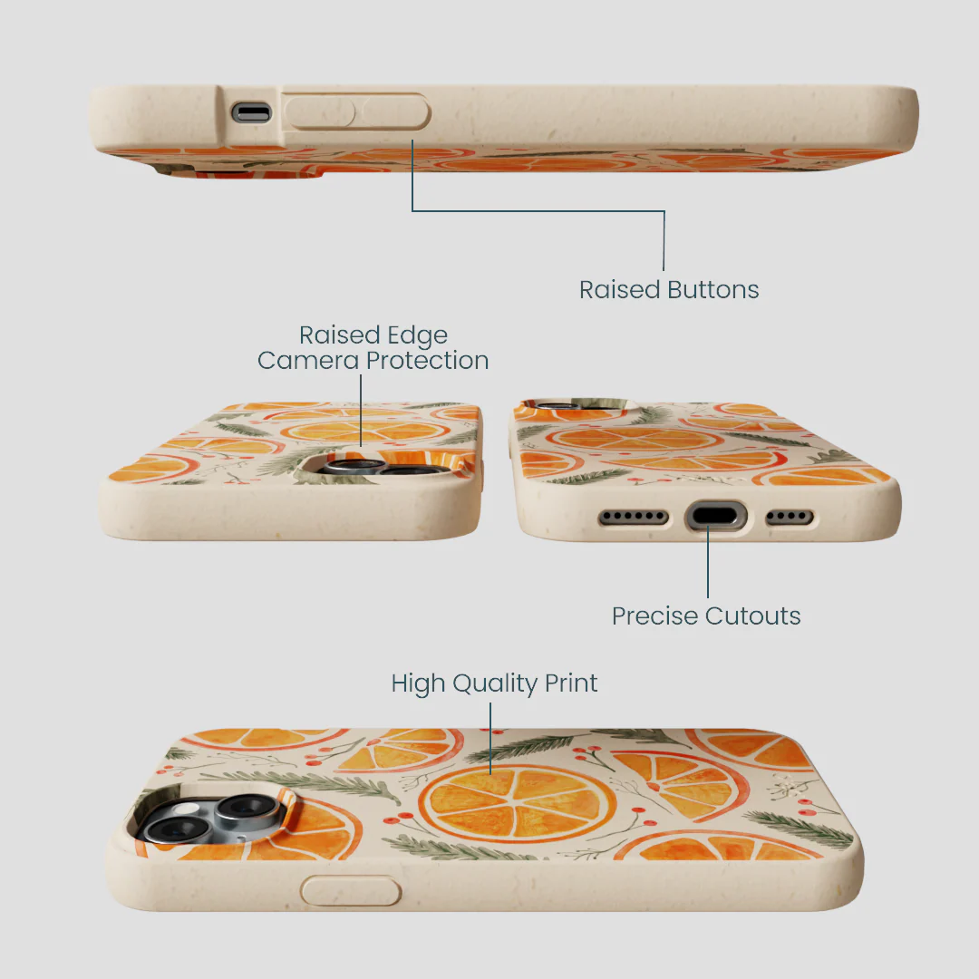 Seashell Citrus Cheer iPhone 15 Plus Case - Image 3