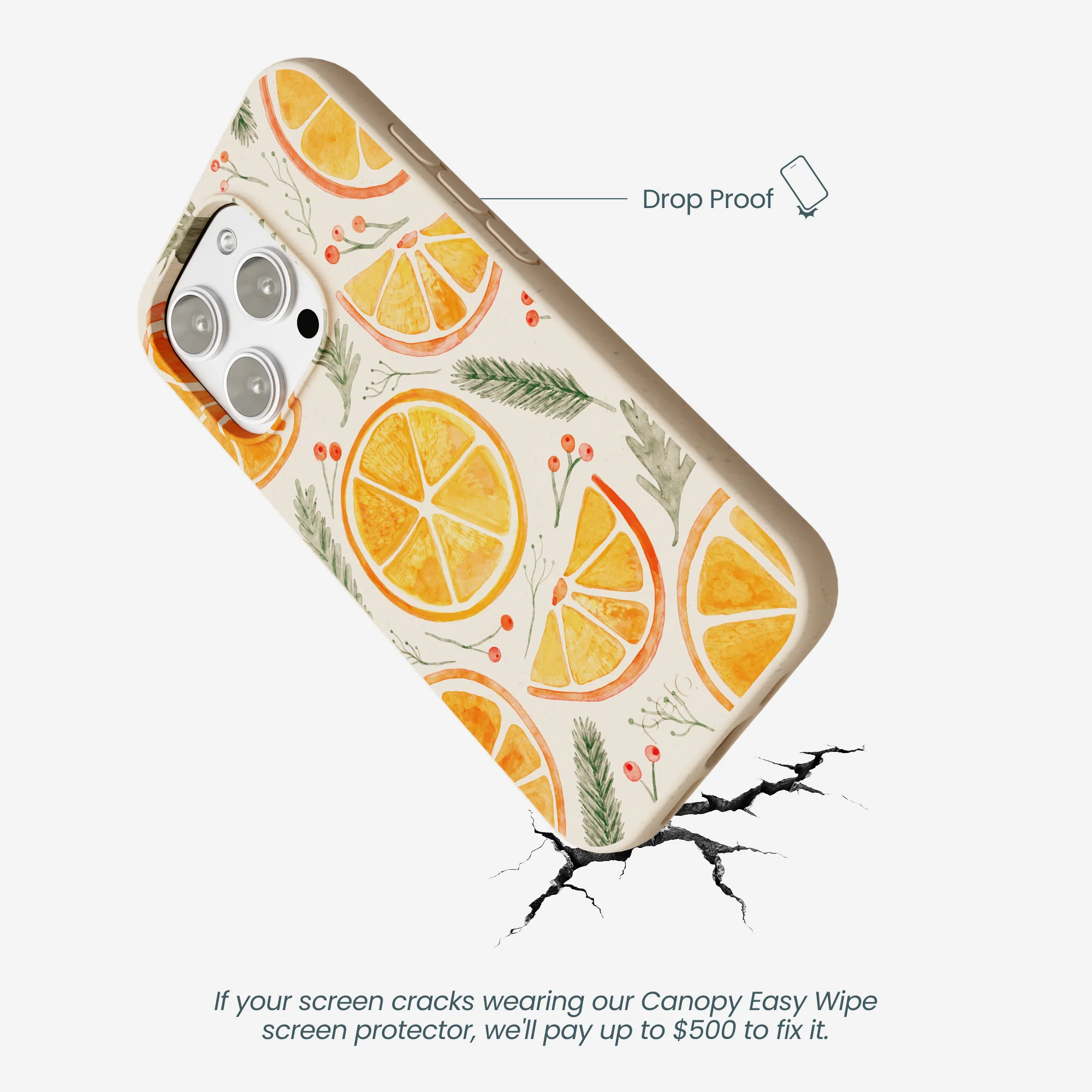 Seashell Citrus Cheer iPhone 16 Pro Max Case - Image 5
