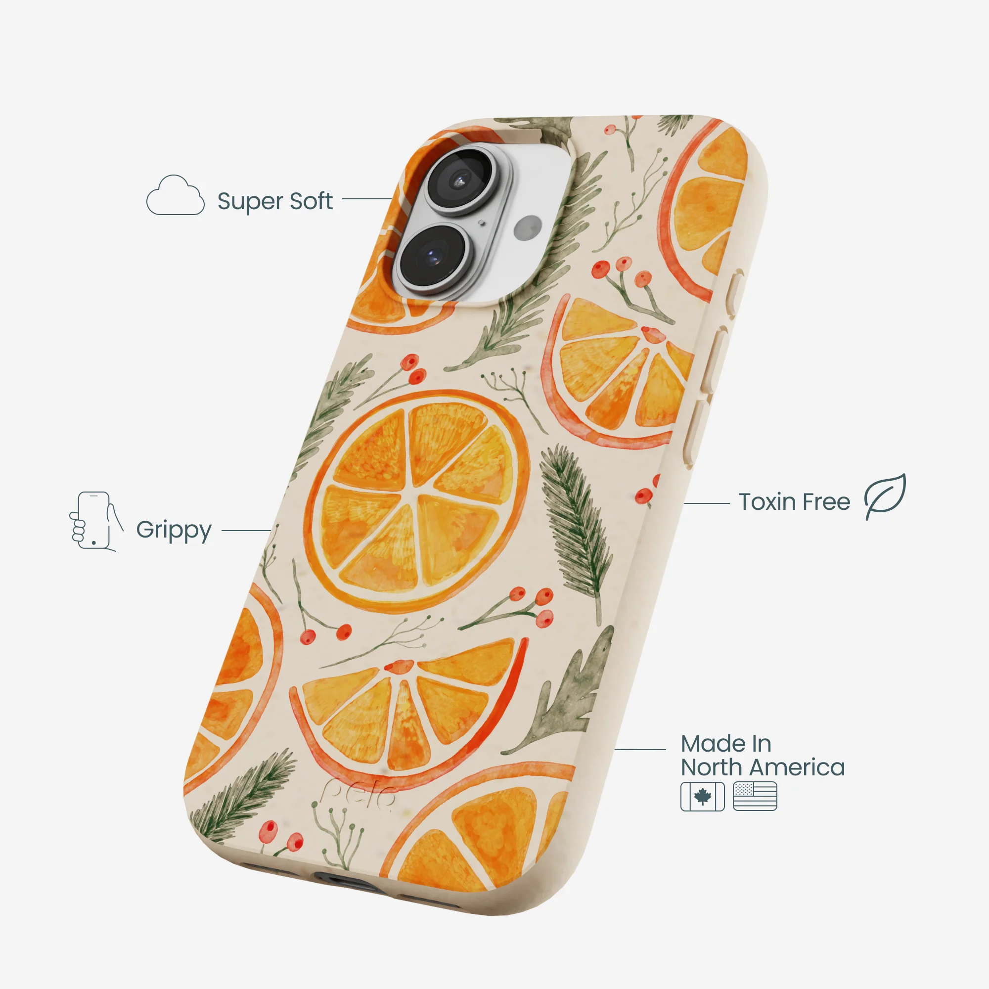 Seashell Citrus Cheer iPhone 17 Case - Image 4