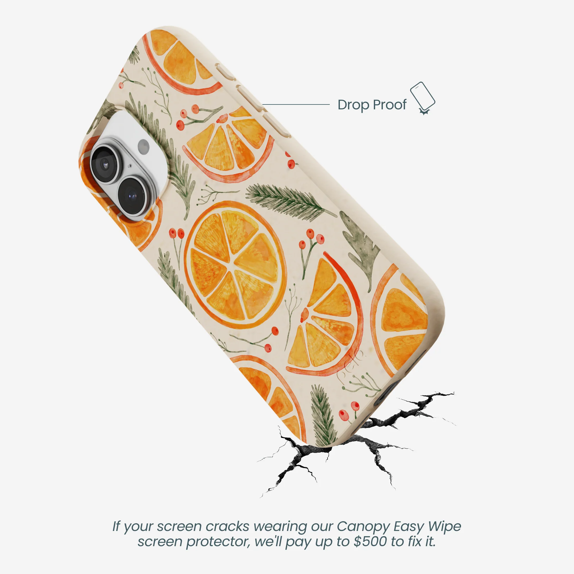 Seashell Citrus Cheer iPhone 17 Case - Image 5