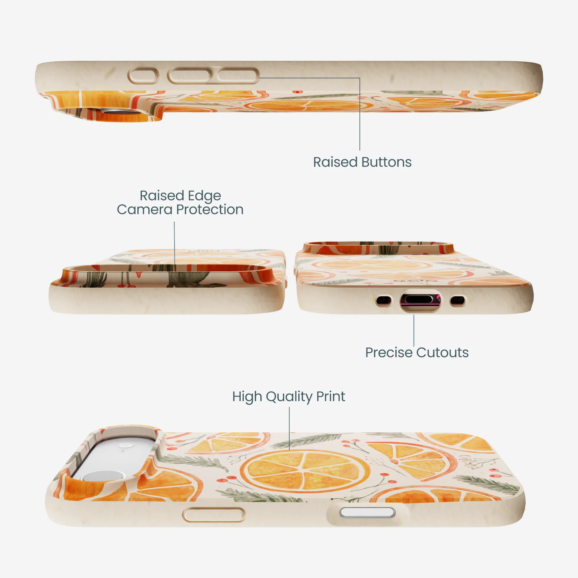 Seashell Citrus Cheer iPhone Air Case - Image 3