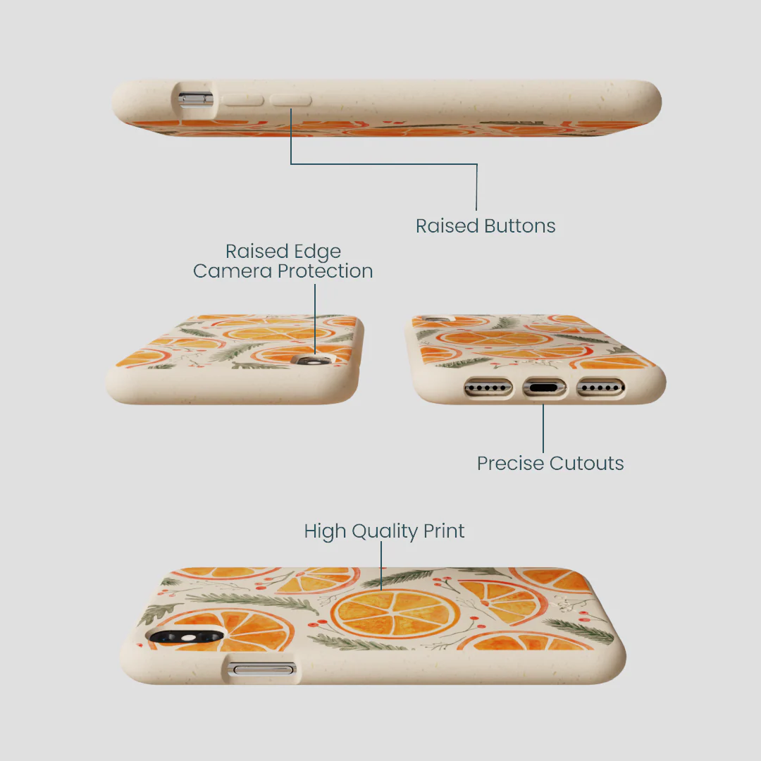 Seashell Citrus Cheer iPhone XR Case - Image 3