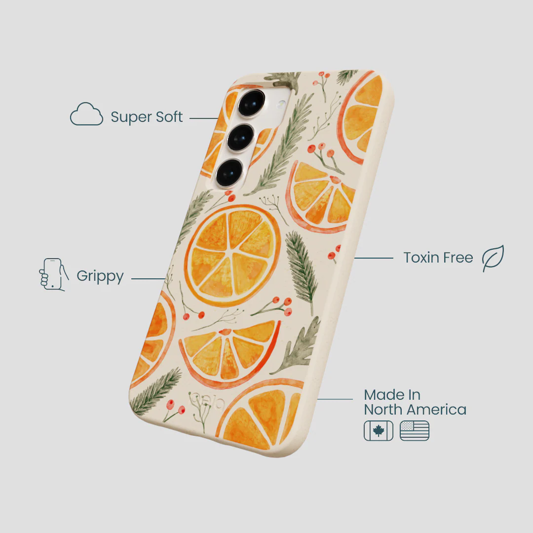 Seashell Citrus Cheer Samsung Galaxy S24 Case - Image 4