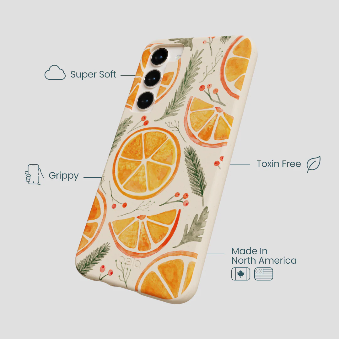 Seashell Citrus Cheer Samsung Galaxy S24+(Plus) Case - Image 4