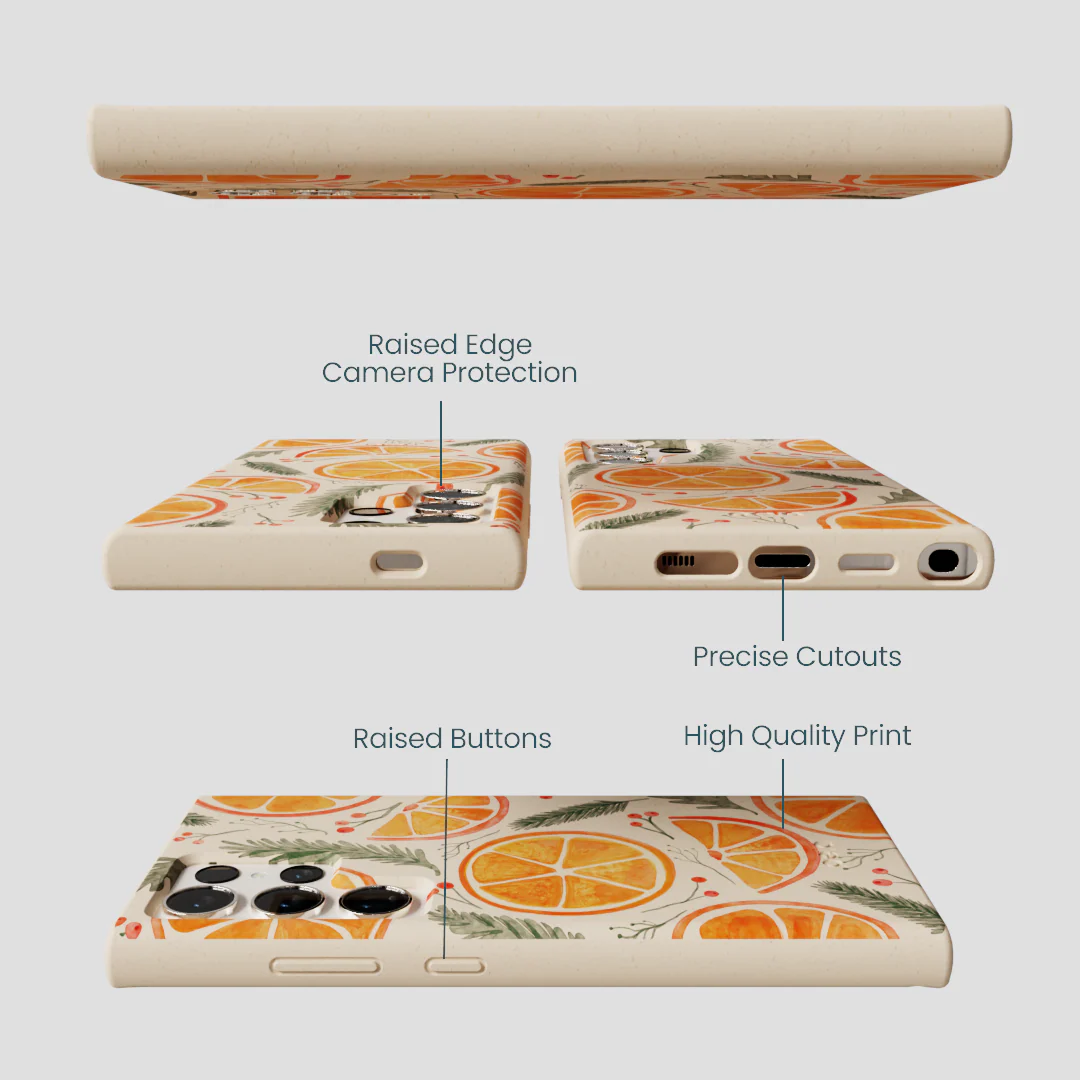 Seashell Citrus Cheer Samsung Galaxy S24 Ultra Case - Image 3