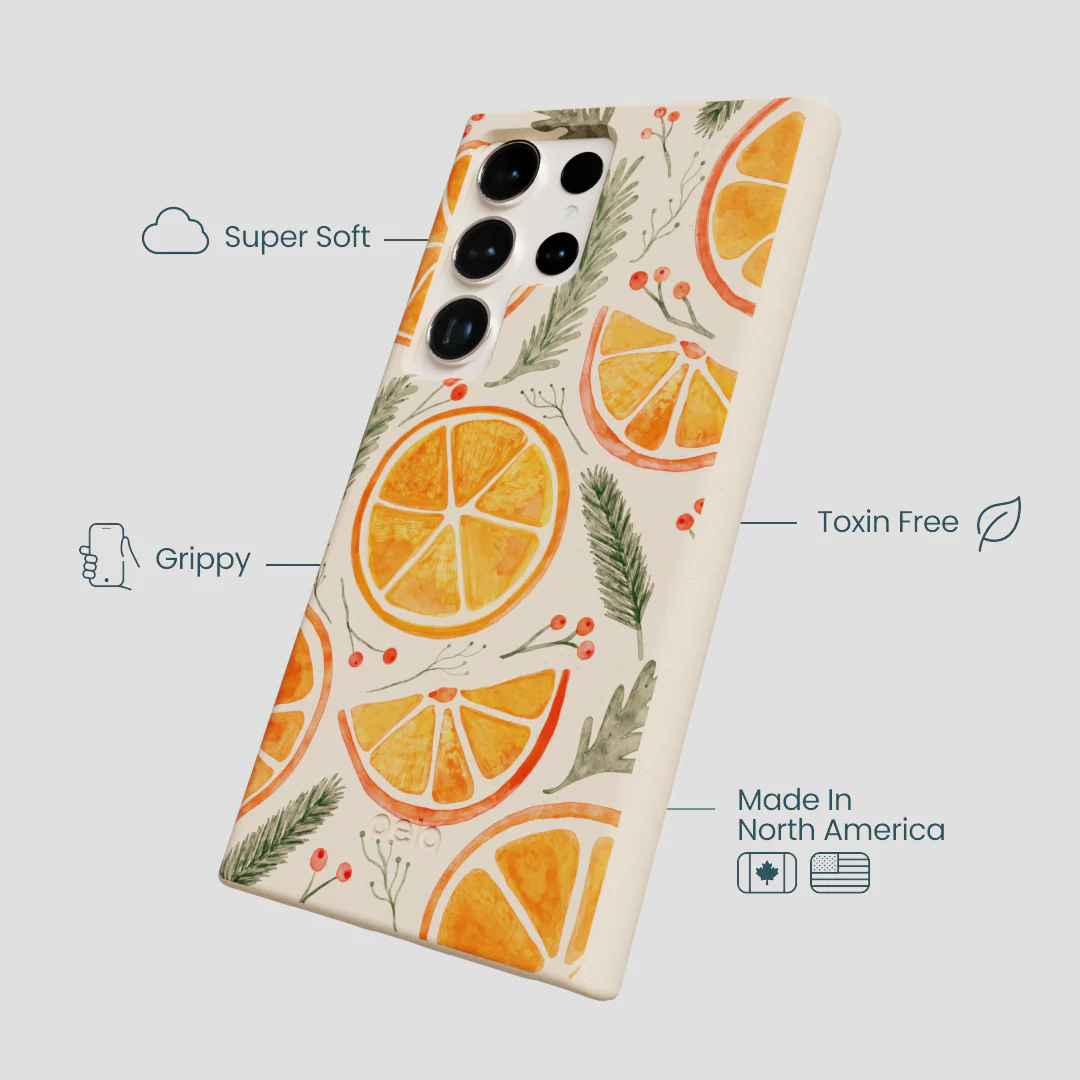 Seashell Citrus Cheer Samsung Galaxy S24 Ultra Case - Image 4