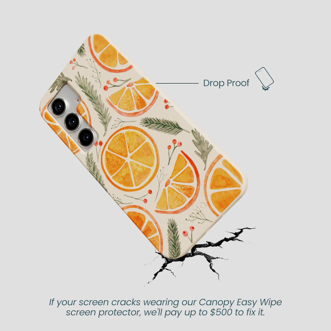 Seashell Citrus Cheer Samsung Galaxy S25 Case - Image 5