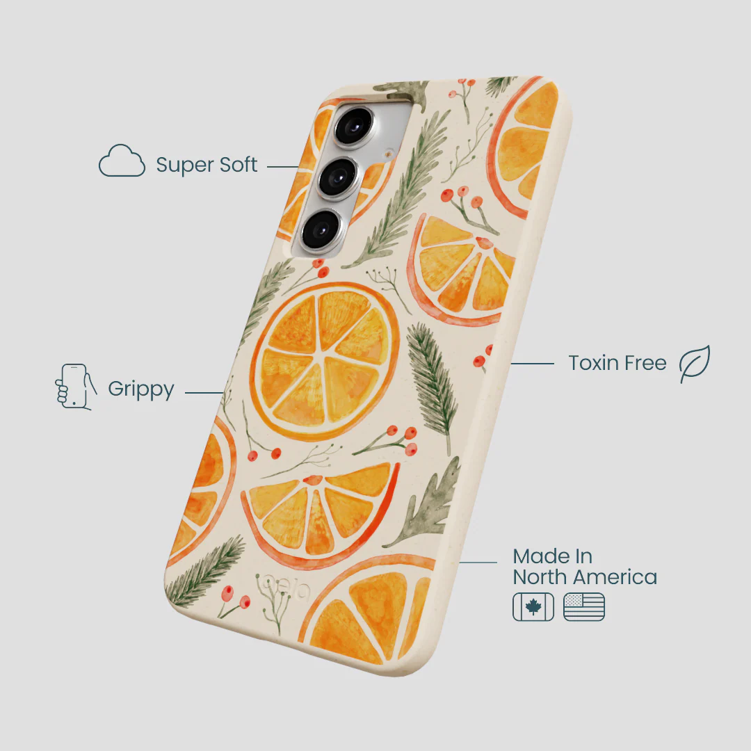 Seashell Citrus Cheer Samsung Galaxy S25+(Plus) Case - Image 4