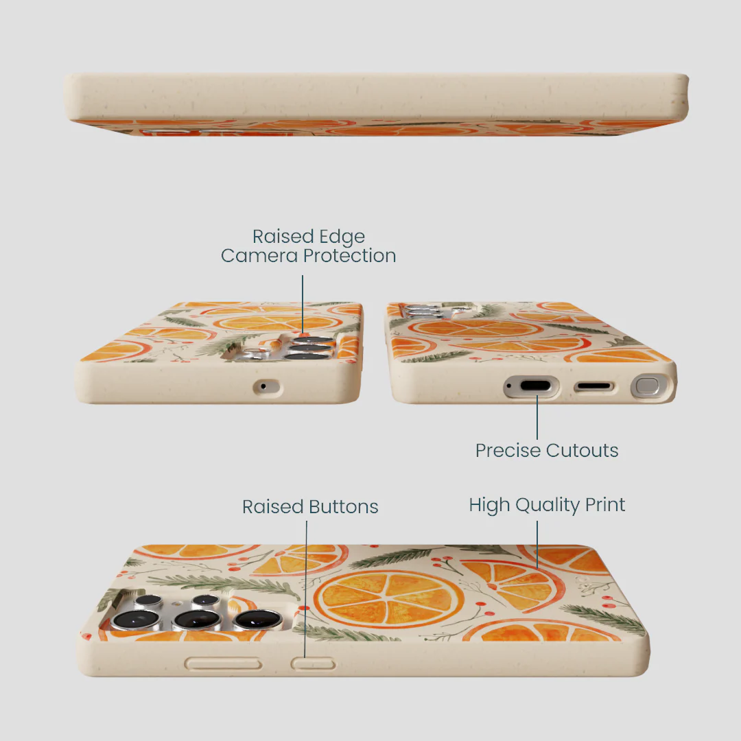 Seashell Citrus Cheer Samsung Galaxy S25 Ultra Case - Image 3