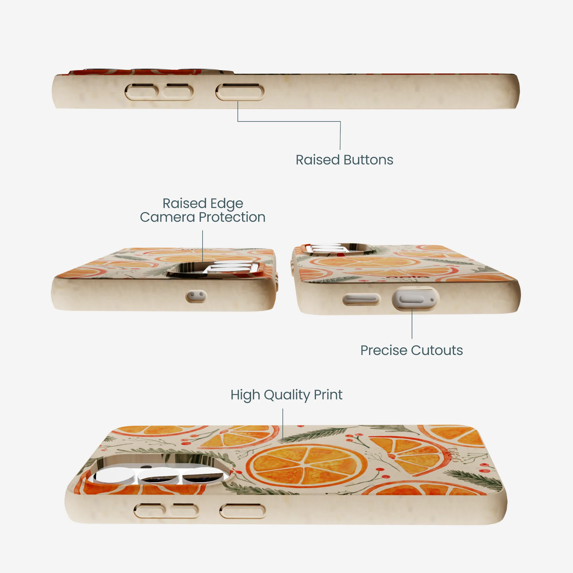 Seashell Citrus Cheer Samsung Galaxy S26 Case - Image 3