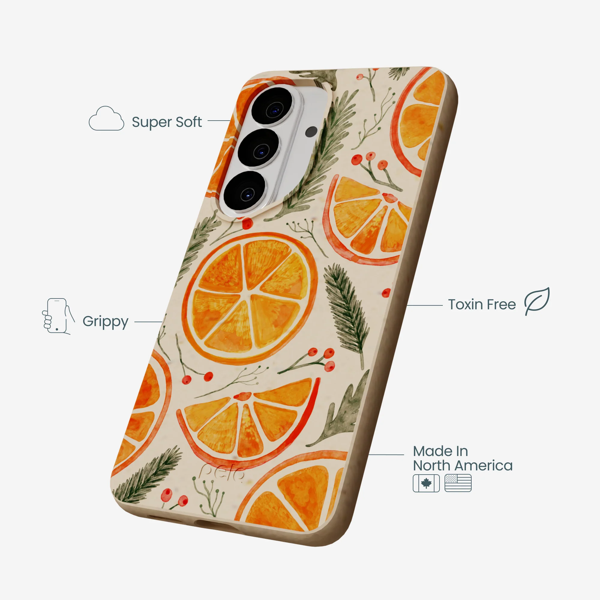 Seashell Citrus Cheer Samsung Galaxy S26 Case - Image 4