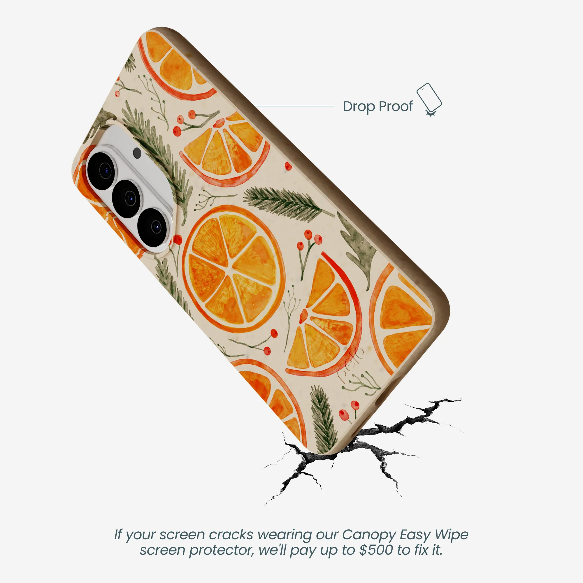 Seashell Citrus Cheer Samsung Galaxy S26 Case - Image 5
