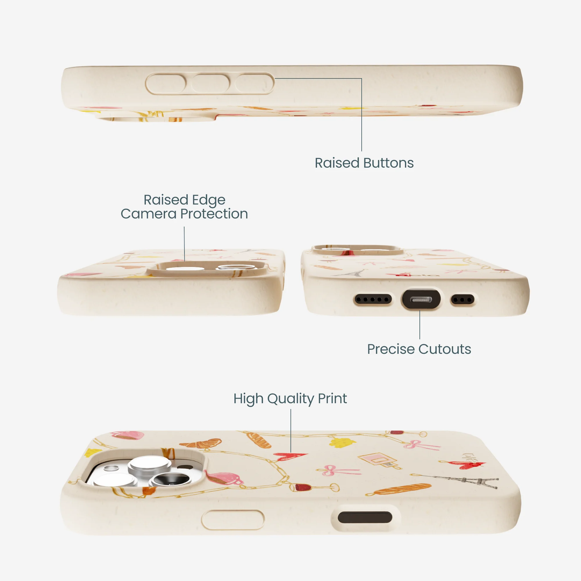 Seashell City of Love iPhone 16 Pro Max Case - Image 3