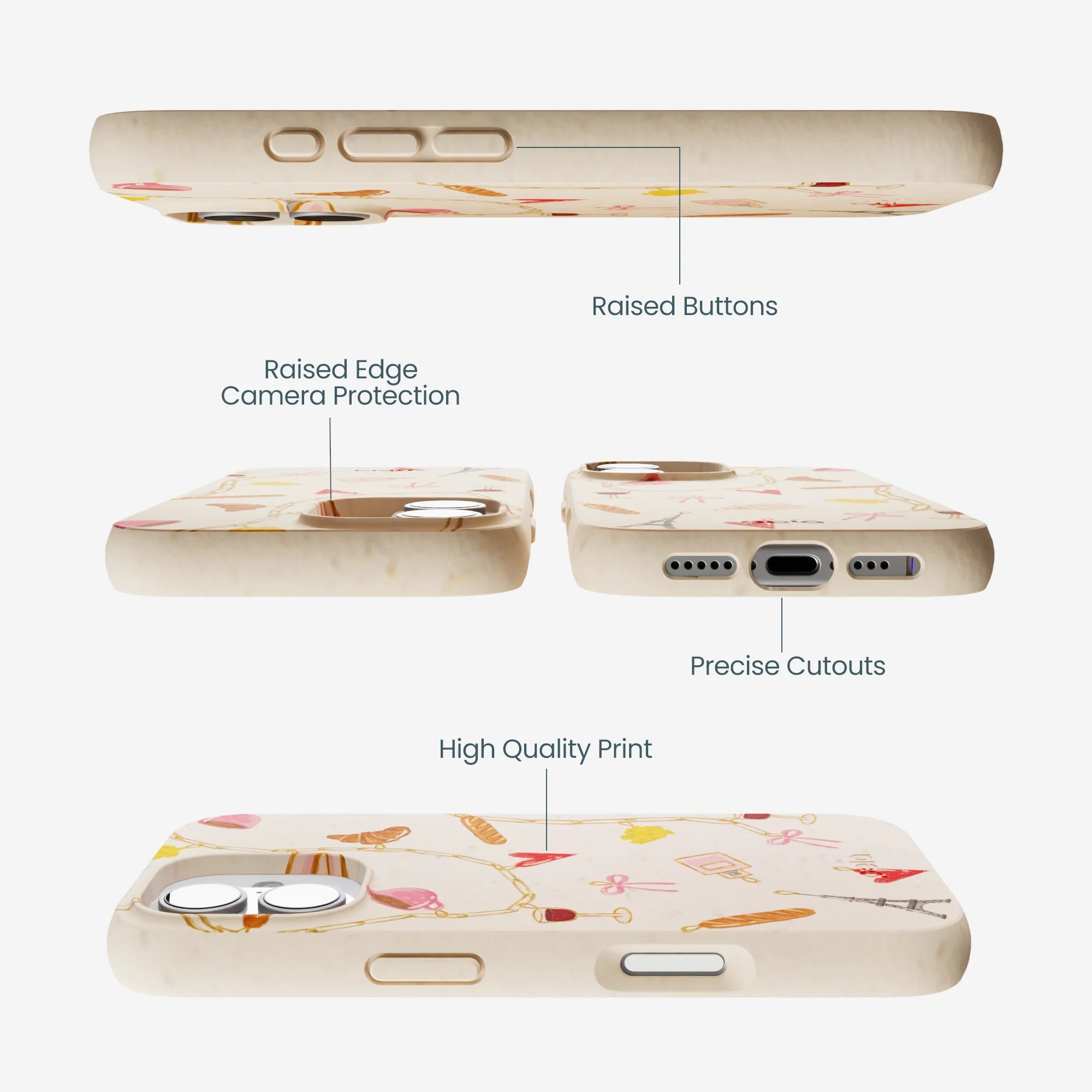 Seashell City of Love iPhone 17 Case - Image 3