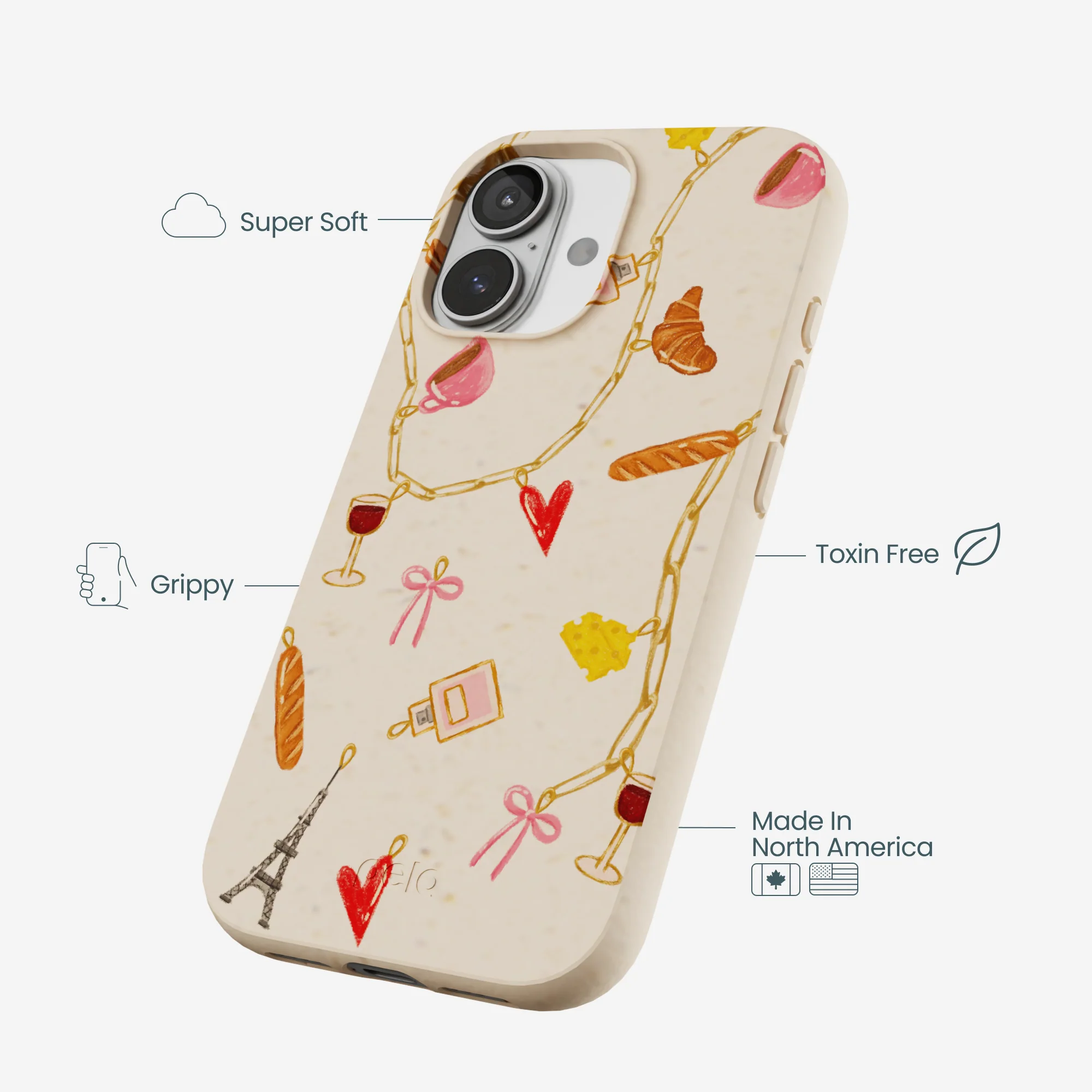 Seashell City of Love iPhone 17 Case - Image 4