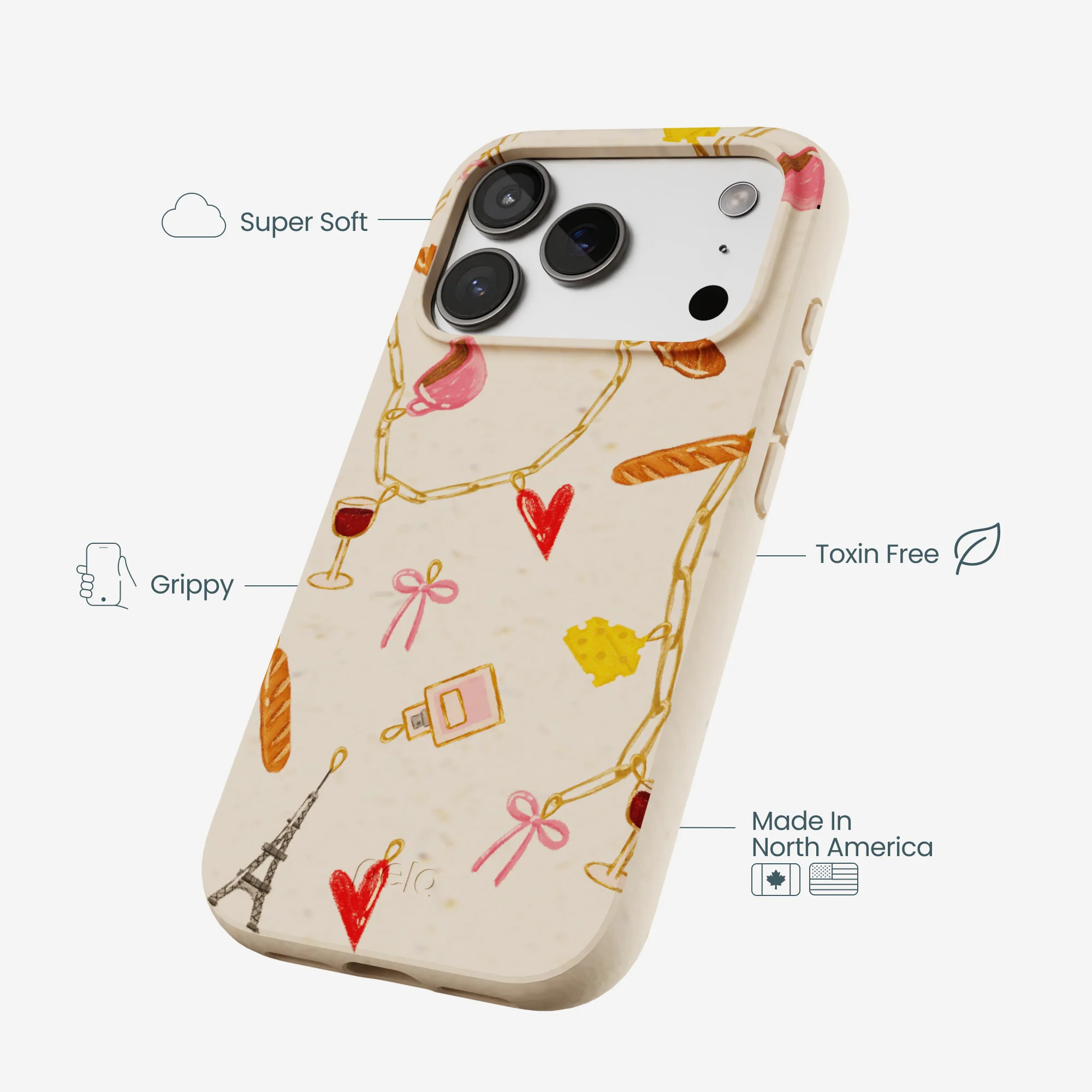 Seashell City of Love iPhone 17 Pro Case - Image 4