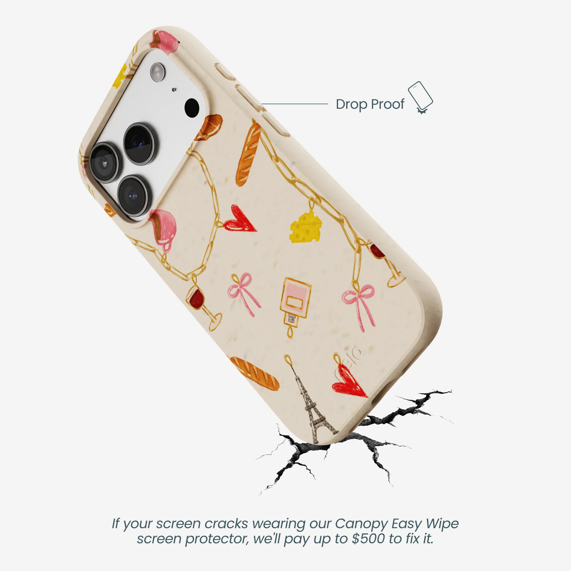 Seashell City of Love iPhone 17 Pro Case - Image 5