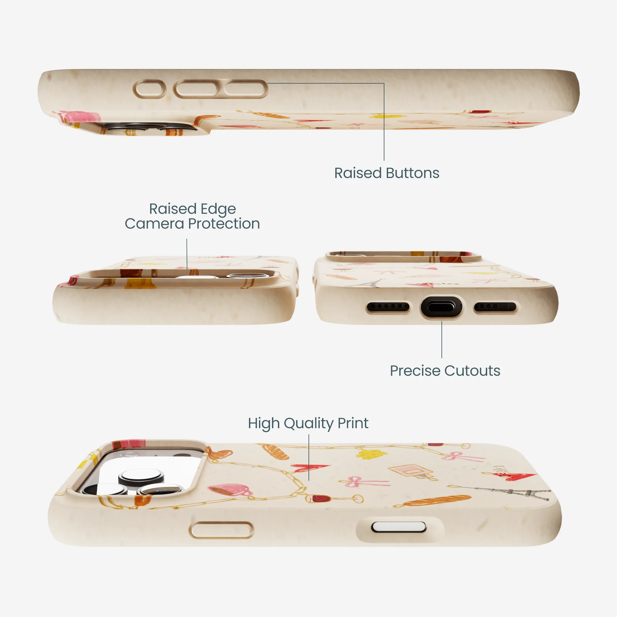 Seashell City of Love iPhone 17 Pro Max Case - Image 3