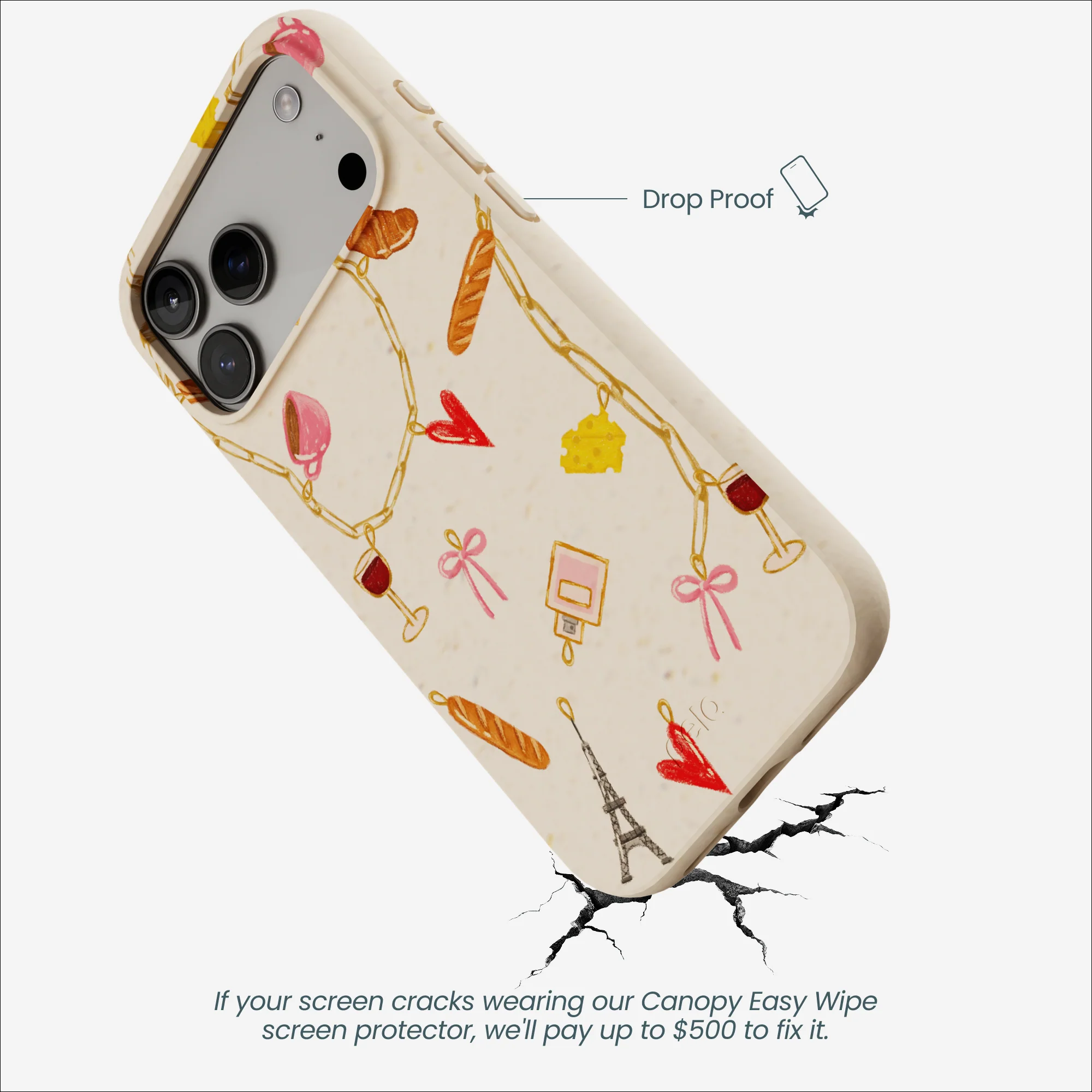 Seashell City of Love iPhone 17 Pro Max Case - Image 5