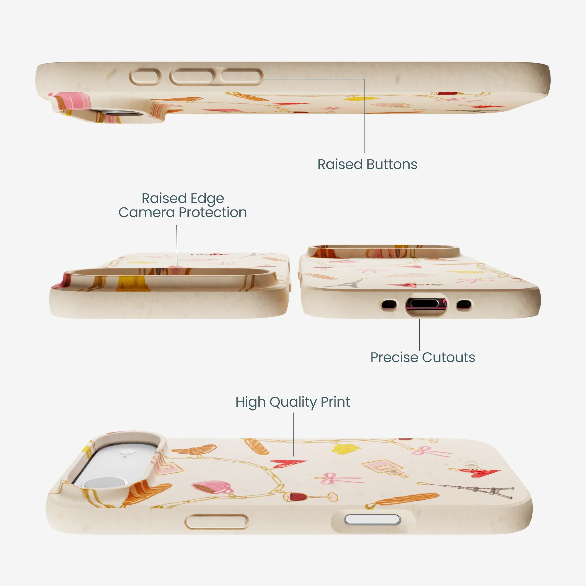 Seashell City of Love iPhone Air Case - Image 3
