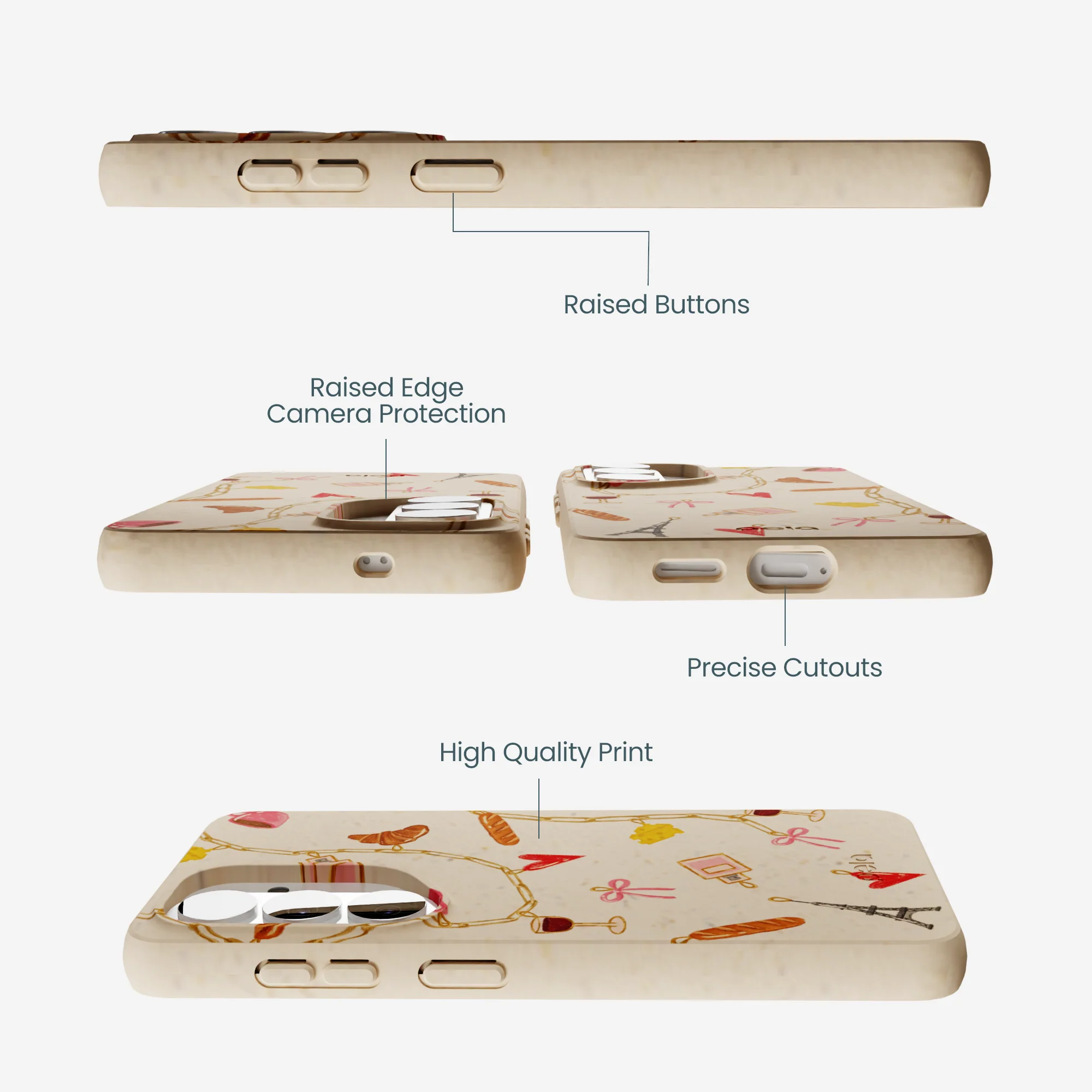 Seashell City of Love Samsung Galaxy S26 Case - Image 2