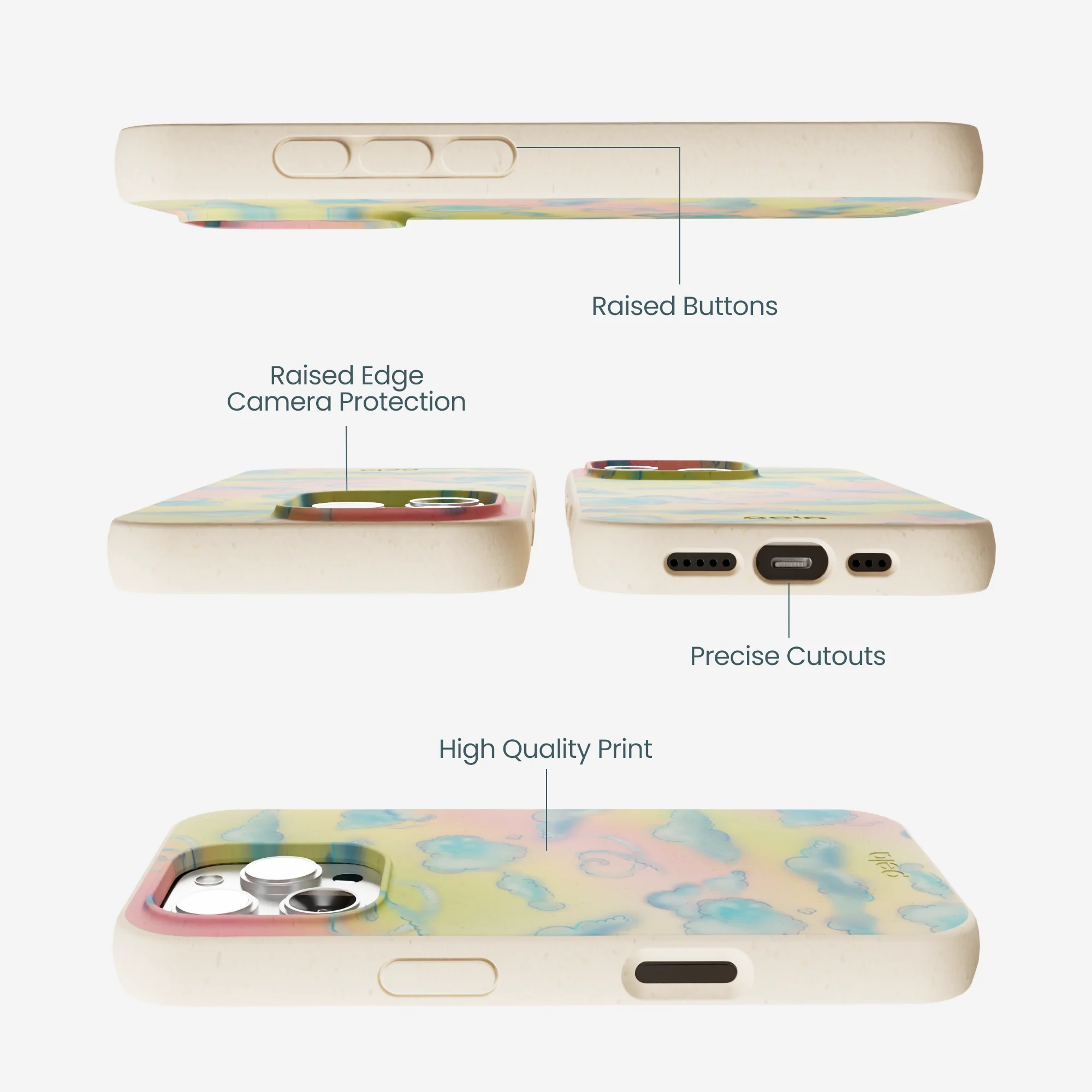 Seashell Cloud Nine iPhone 16 Pro Max Case - Image 3