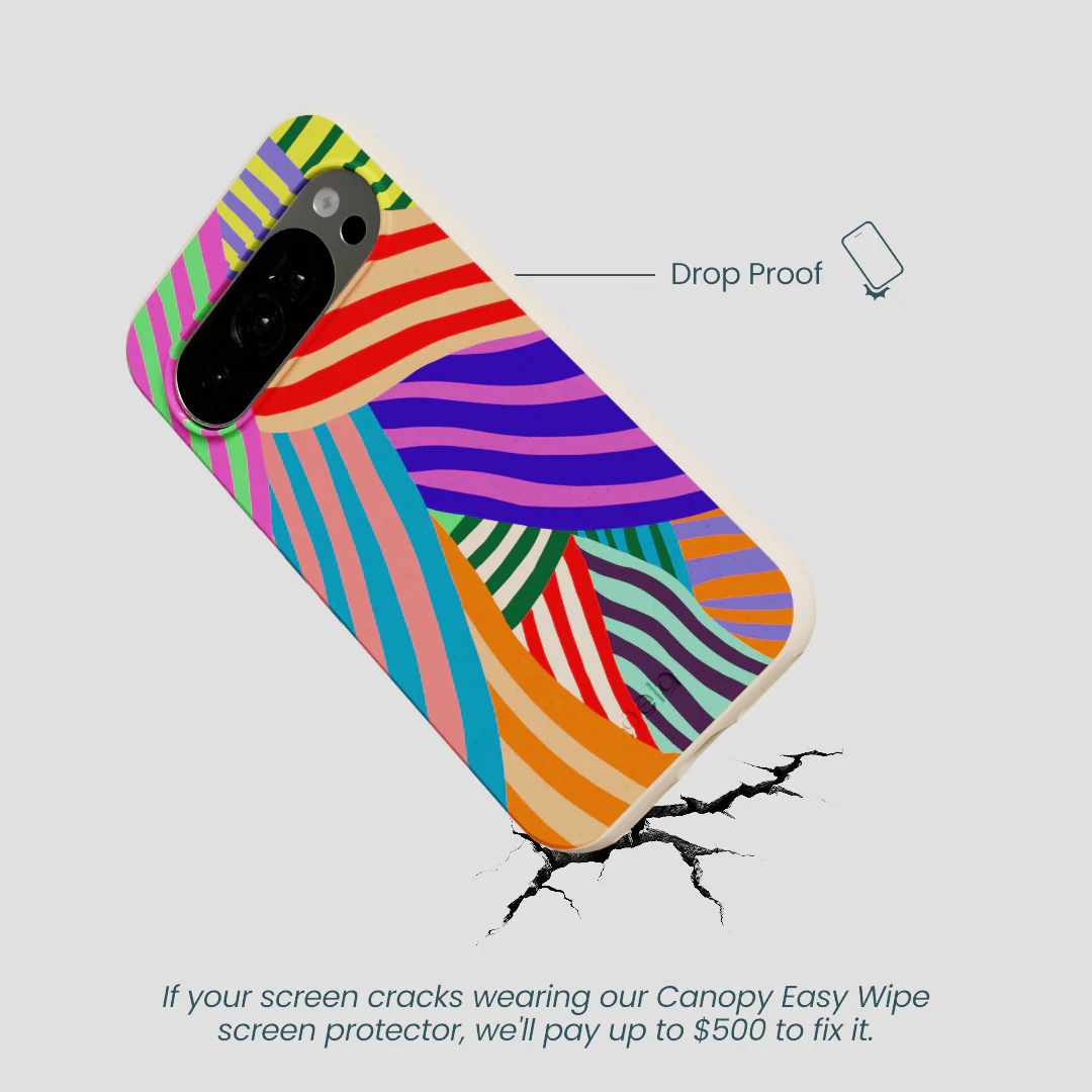 Seashell Clownish Stripes Google Pixel 10/10 Pro Case - Image 5