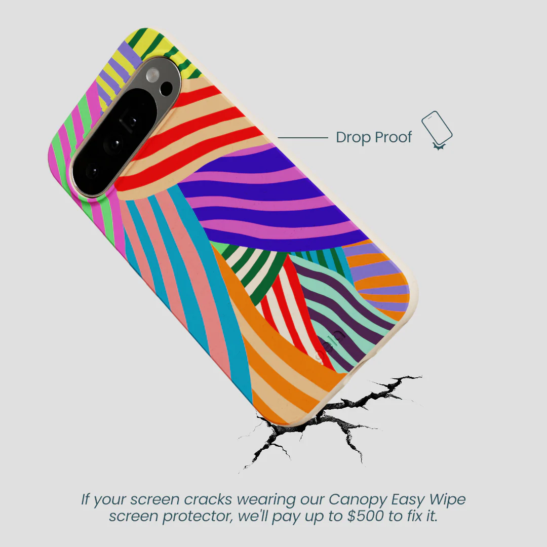 Seashell Clownish Stripes Google Pixel 10 Pro XL Case - Image 5