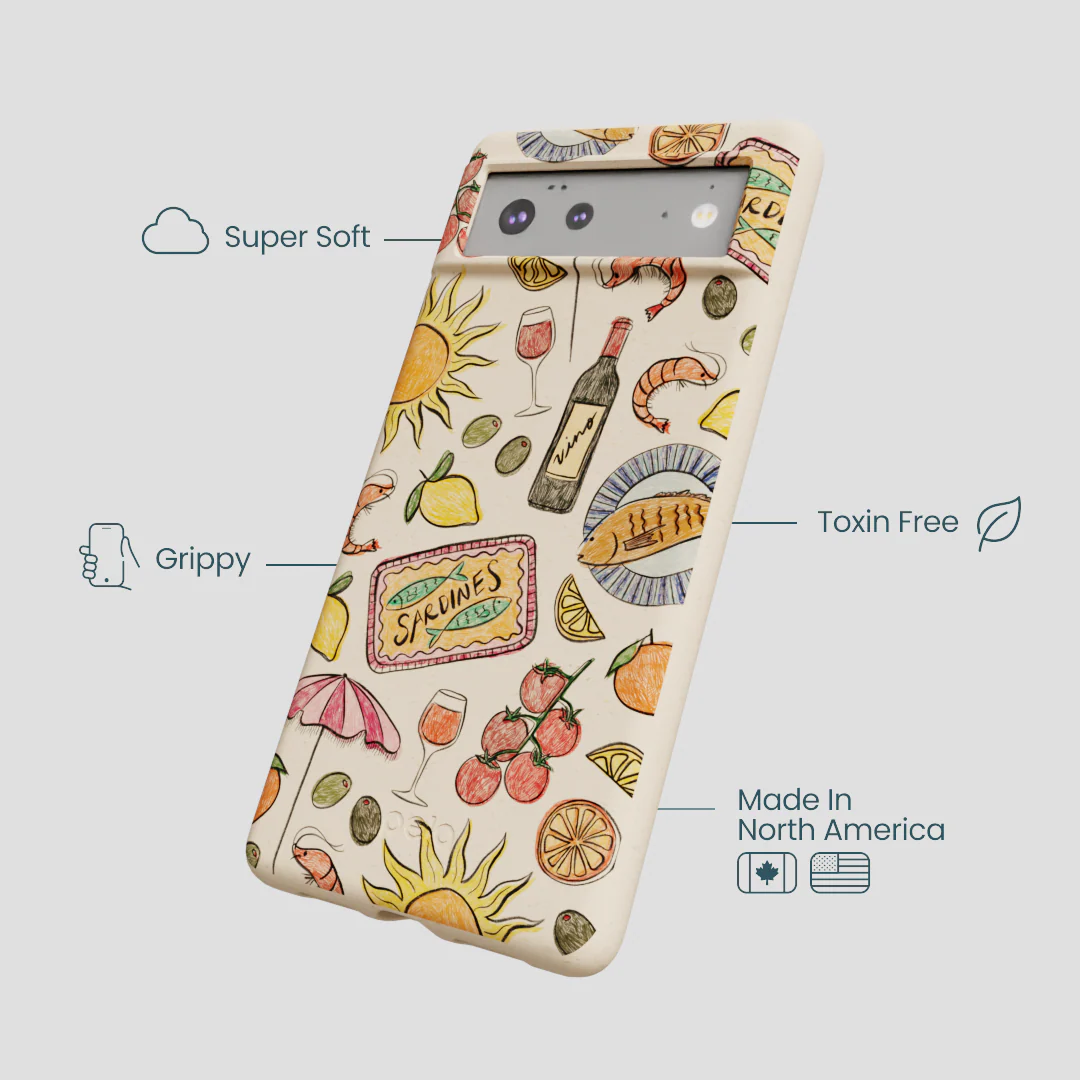 Seashell Coastal Bites Google Pixel 6a Case - Image 4