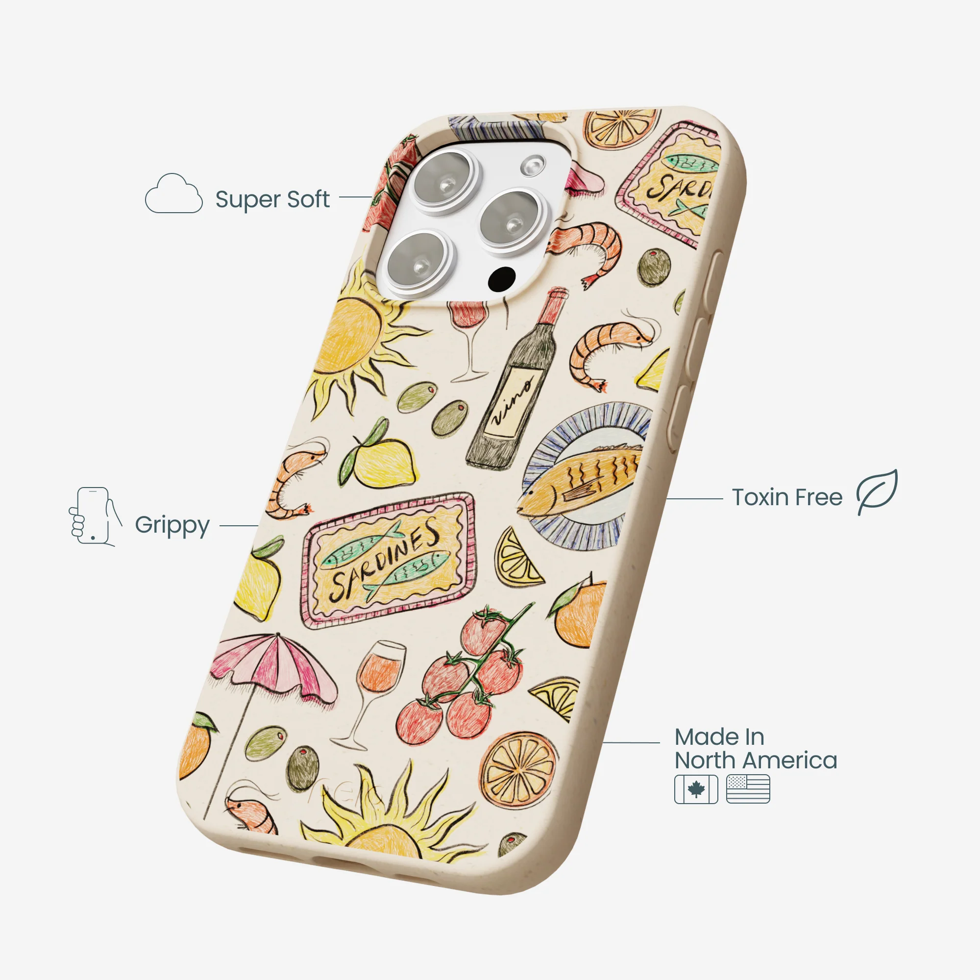 Seashell Coastal Bites iPhone 16 Pro Max Case - Image 4